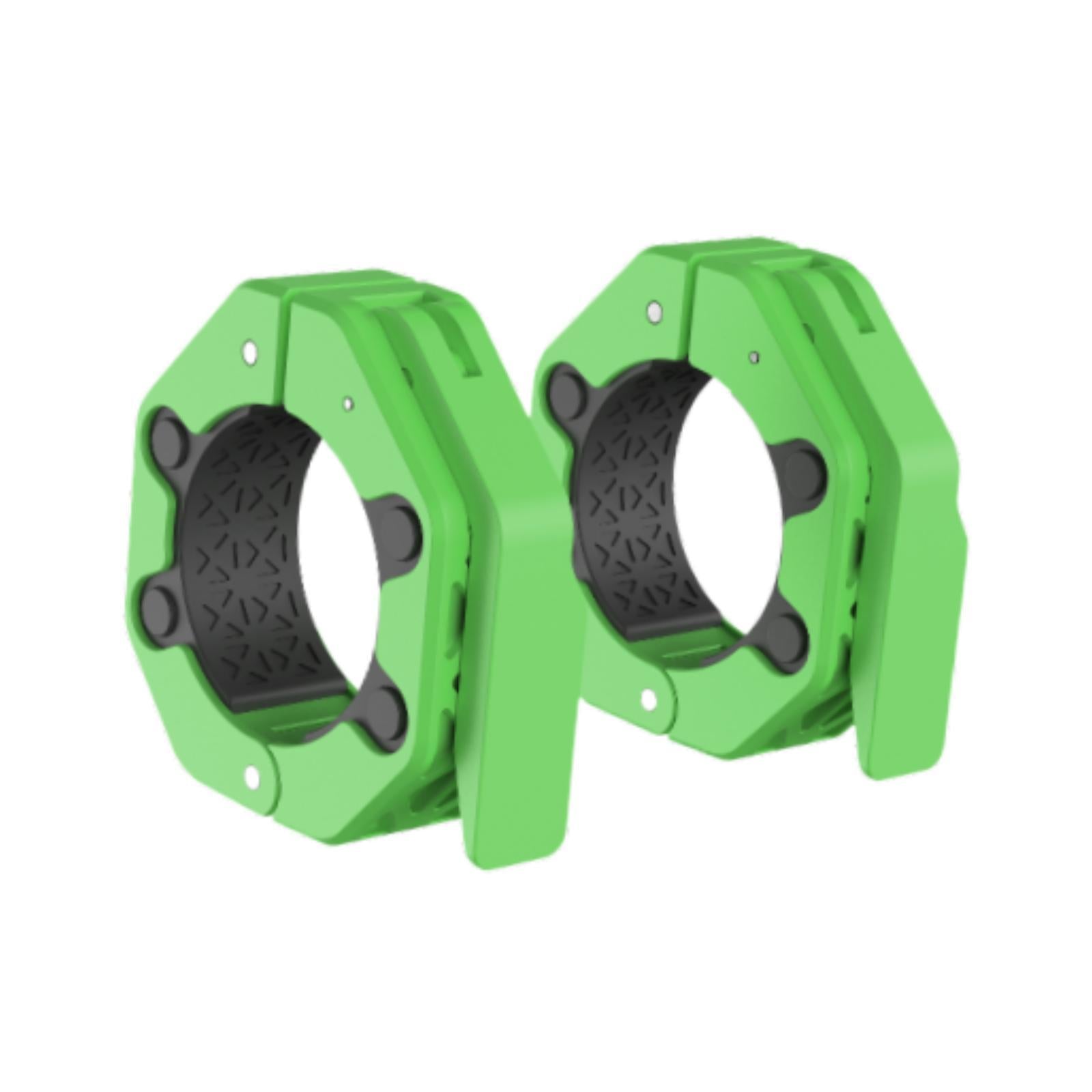 2 Pieces Barbell Collars Barbell Lock Collar Clips for Home Gym Dumbbell Bar Green