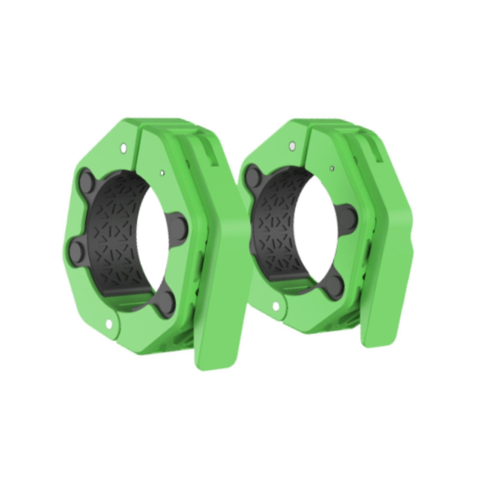 2 Pieces Barbell Collars Barbell Lock Collar Clips for Home Gym Dumbbell Bar Green