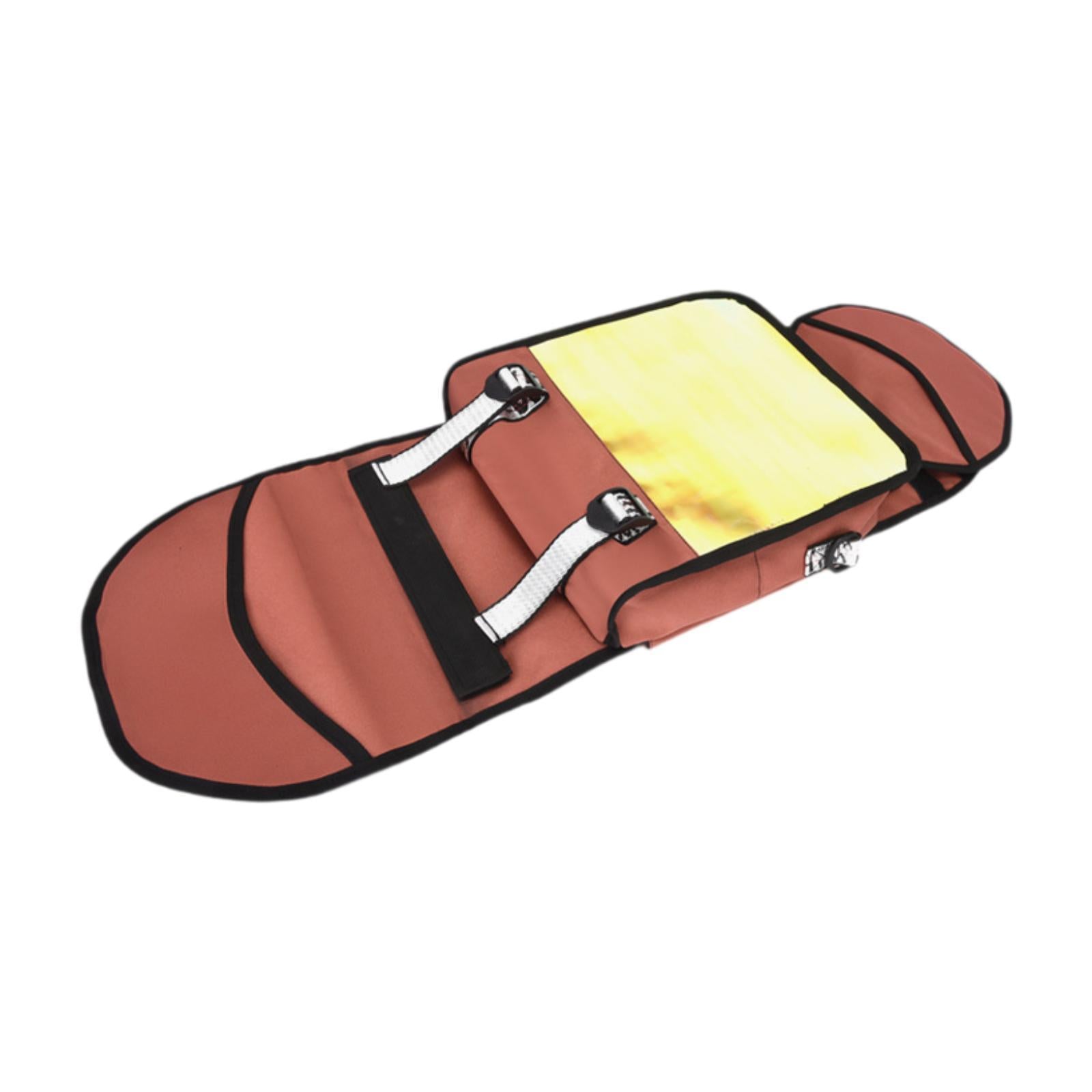 Skateboard Backpack Handbag Waterproof Holder for Adults Enthusiasts Skating Red