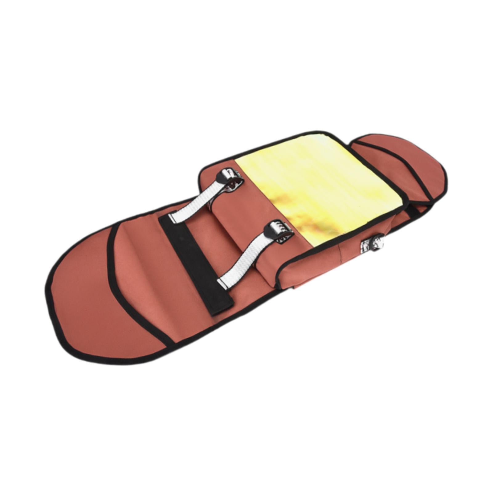 Skateboard Backpack Handbag Waterproof Holder for Adults Enthusiasts Skating Red