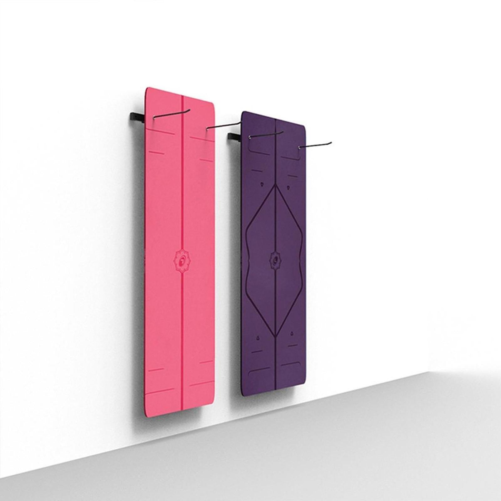 Wall Yoga pad rack Wall Mounted Space Saving Yoga Mat Holder for Workout Gym