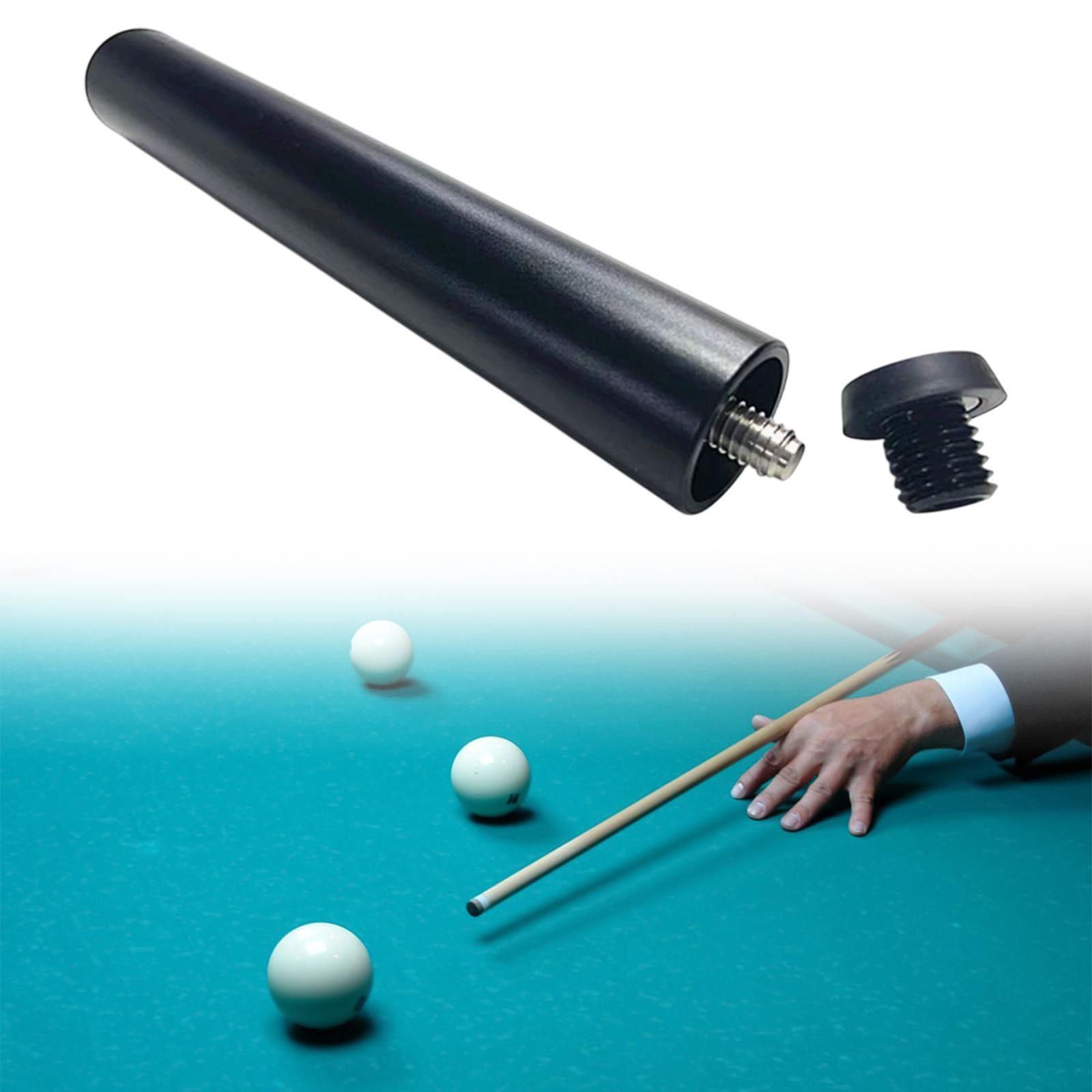 Pool Cue Extension Compact Aluminum Alloy Lightweight Convenient with Bumper