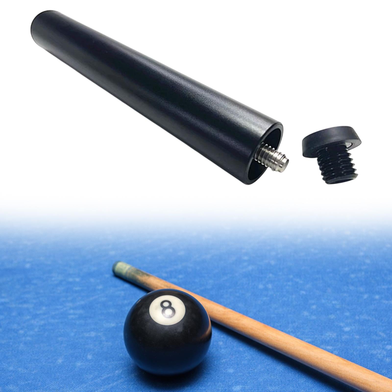 Pool Cue Extension Compact Aluminum Alloy Lightweight Convenient with Bumper