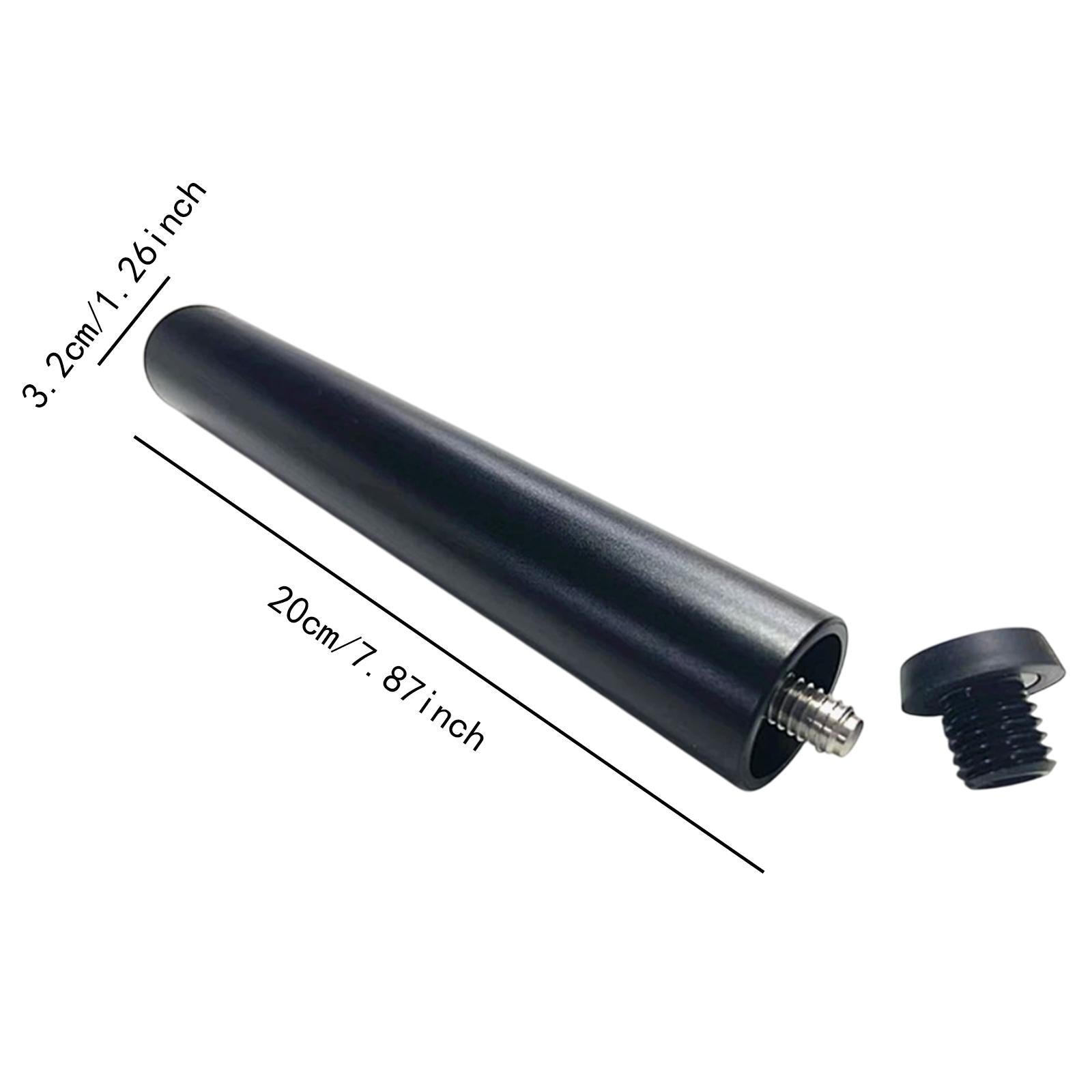 Pool Cue Extension Compact Aluminum Alloy Lightweight Convenient with Bumper