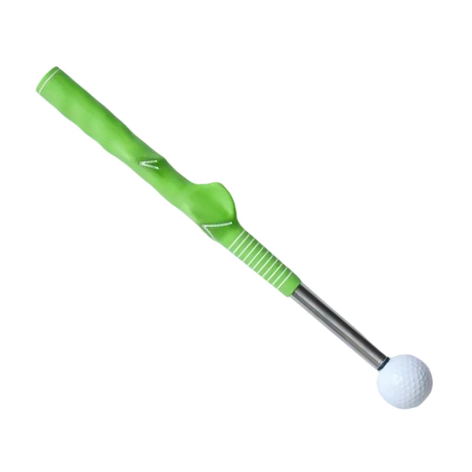 Golf Swing Train Exercise Warm up Stick for Strength Rhythm Indoor Outdoor green