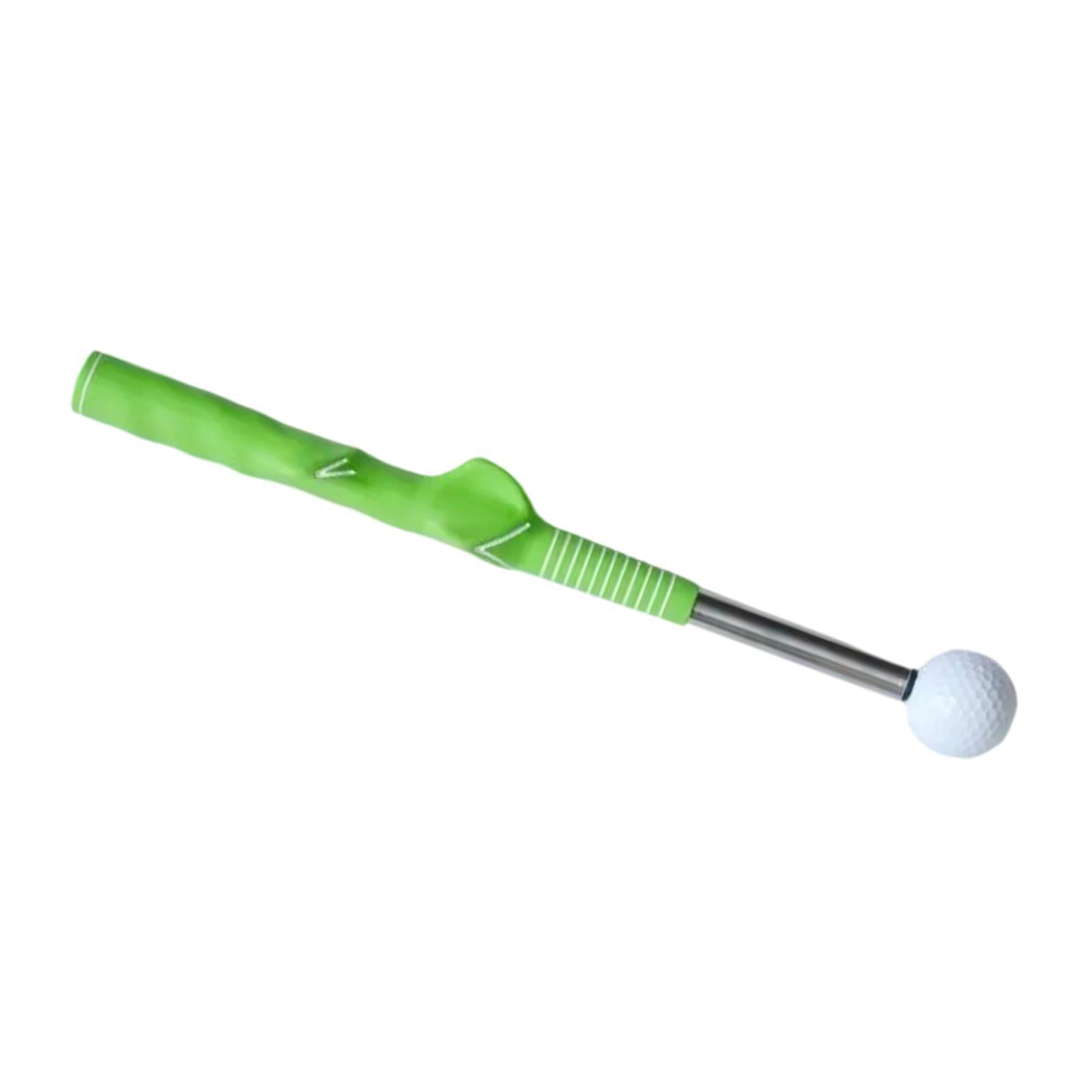 Golf Swing Train Exercise Warm up Stick for Strength Rhythm Indoor Outdoor green