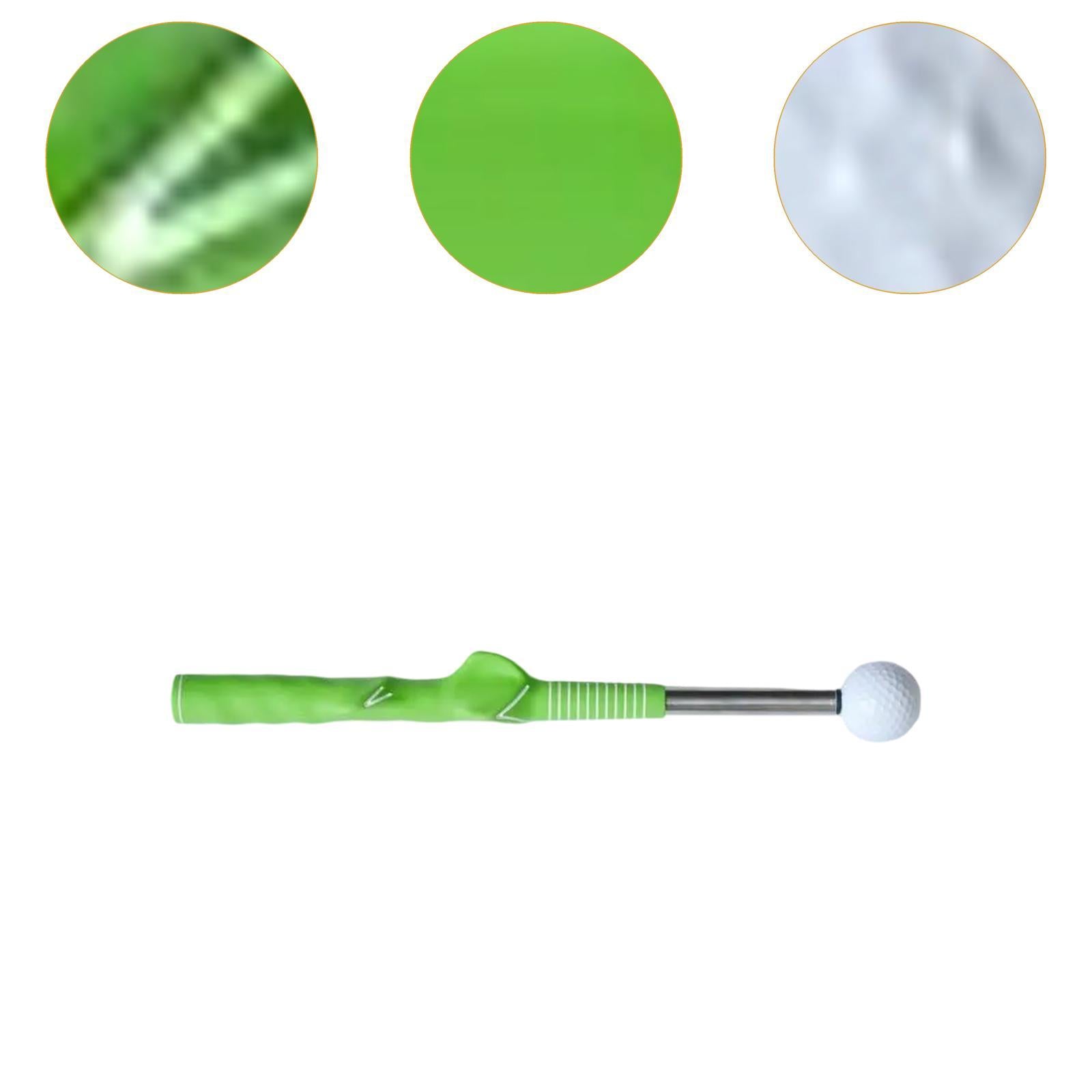 Golf Swing Train Exercise Warm up Stick for Strength Rhythm Indoor Outdoor green