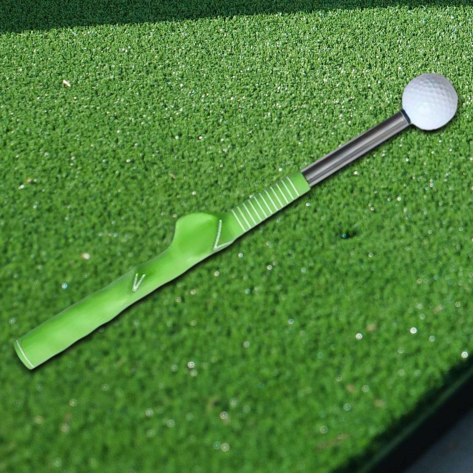 Golf Swing Train Exercise Warm up Stick for Strength Rhythm Indoor Outdoor green