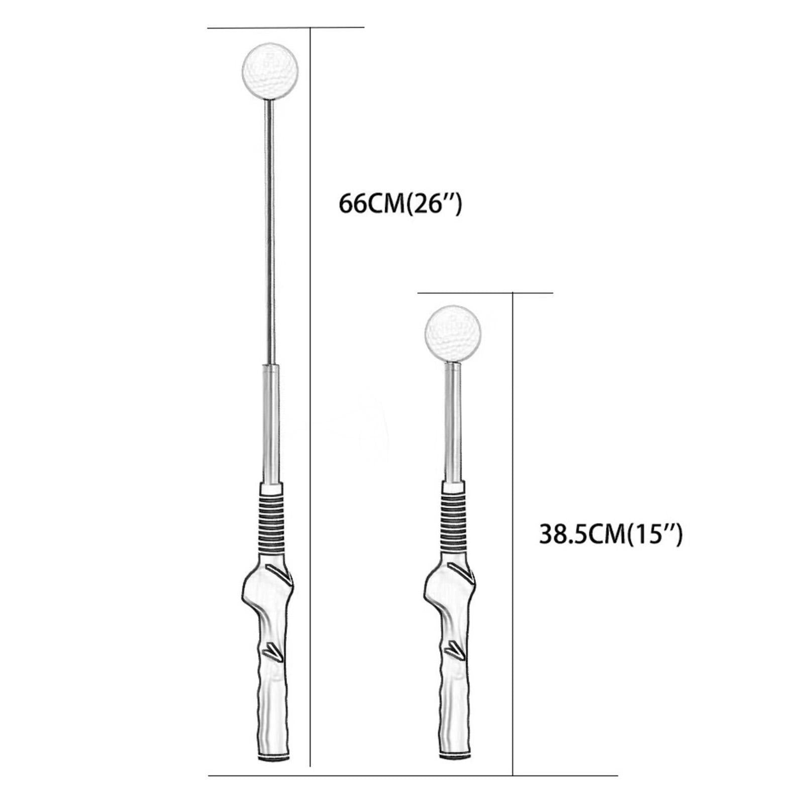 Golf Swing Train Exercise Warm up Stick for Strength Rhythm Indoor Outdoor green