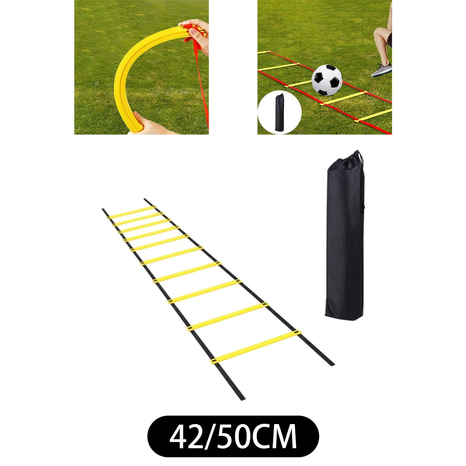 Football Agility Ladder Rugby Volleyball Home Gym Staircase Portable Folding S