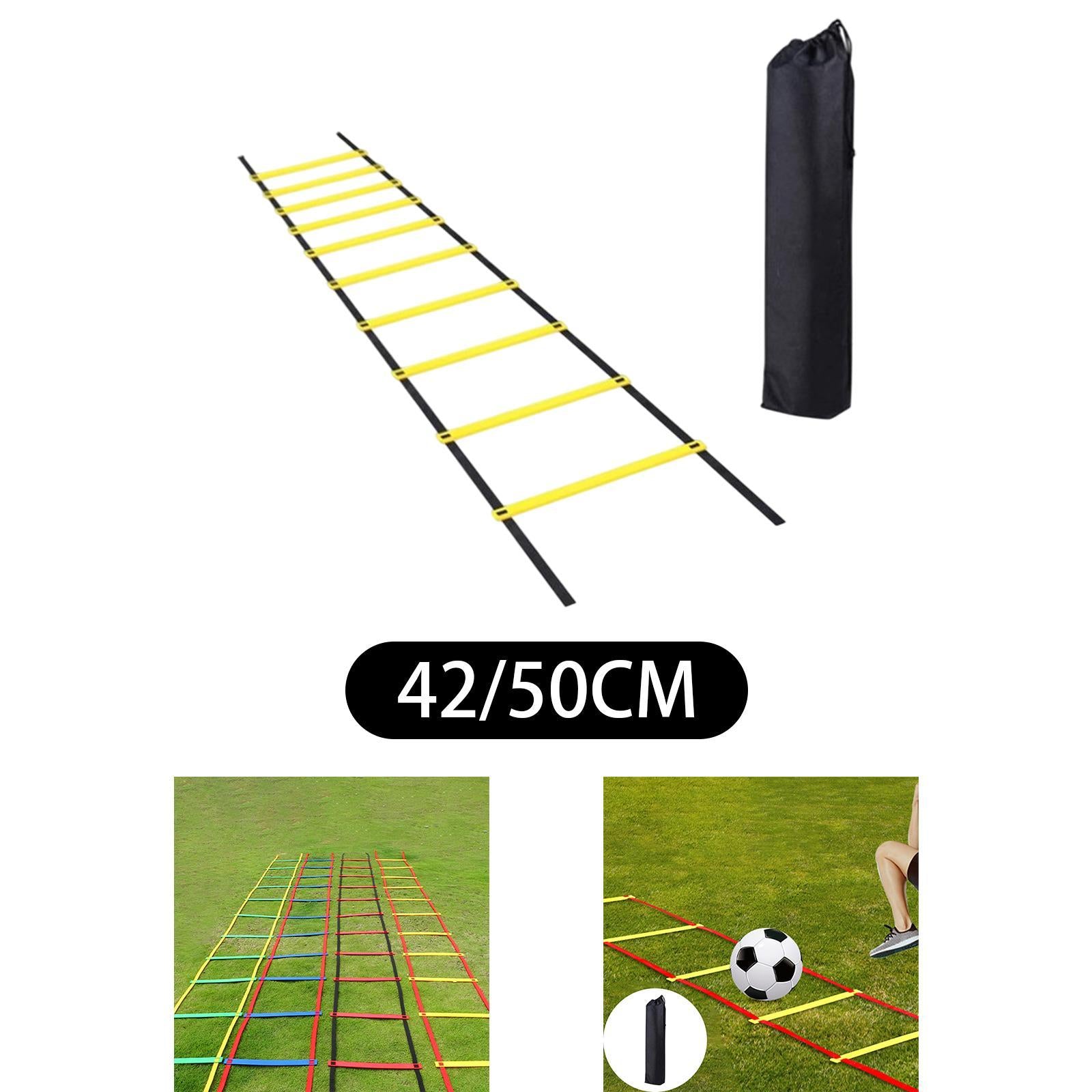 Football Agility Ladder Rugby Volleyball Home Gym Staircase Portable Folding S