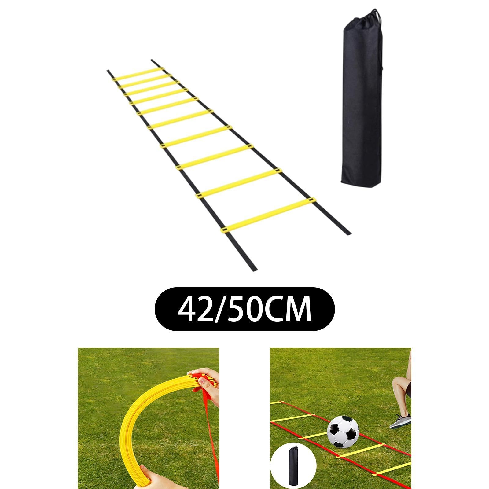 Football Agility Ladder Rugby Volleyball Home Gym Staircase Portable Folding S