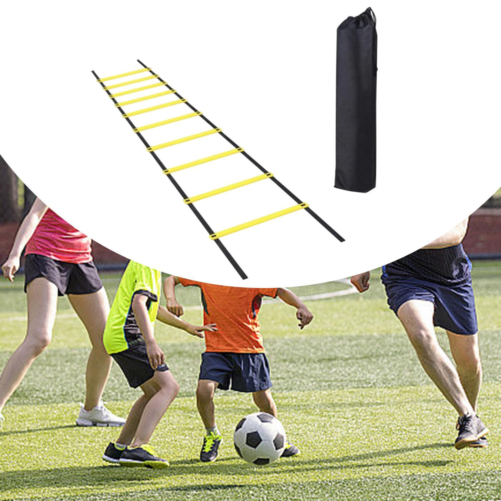 Football Agility Ladder Rugby Volleyball Home Gym Staircase Portable Folding S