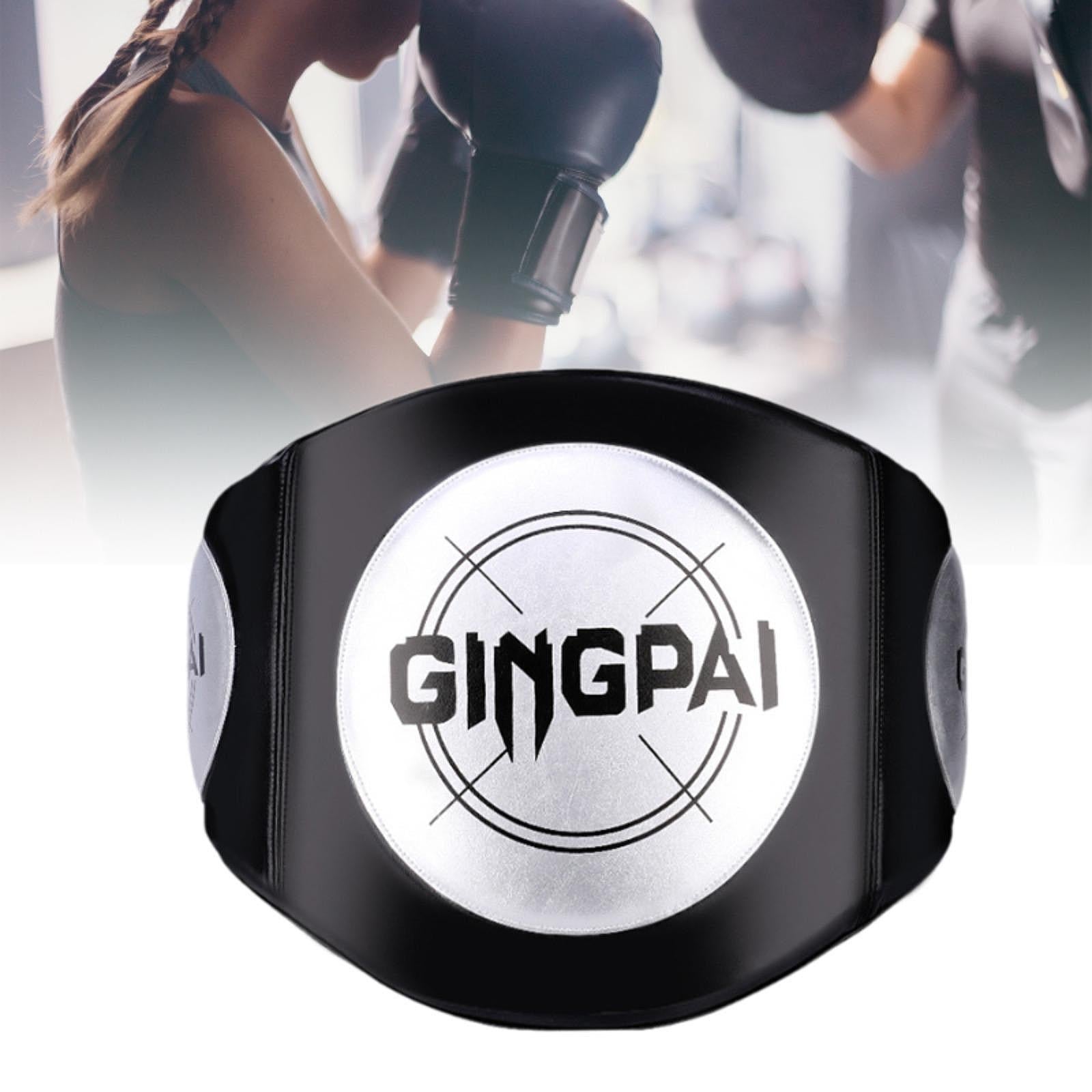 Boxing Body Protector Ergonomic Belly Pad for Kick Boxing Training Taekwondo silver