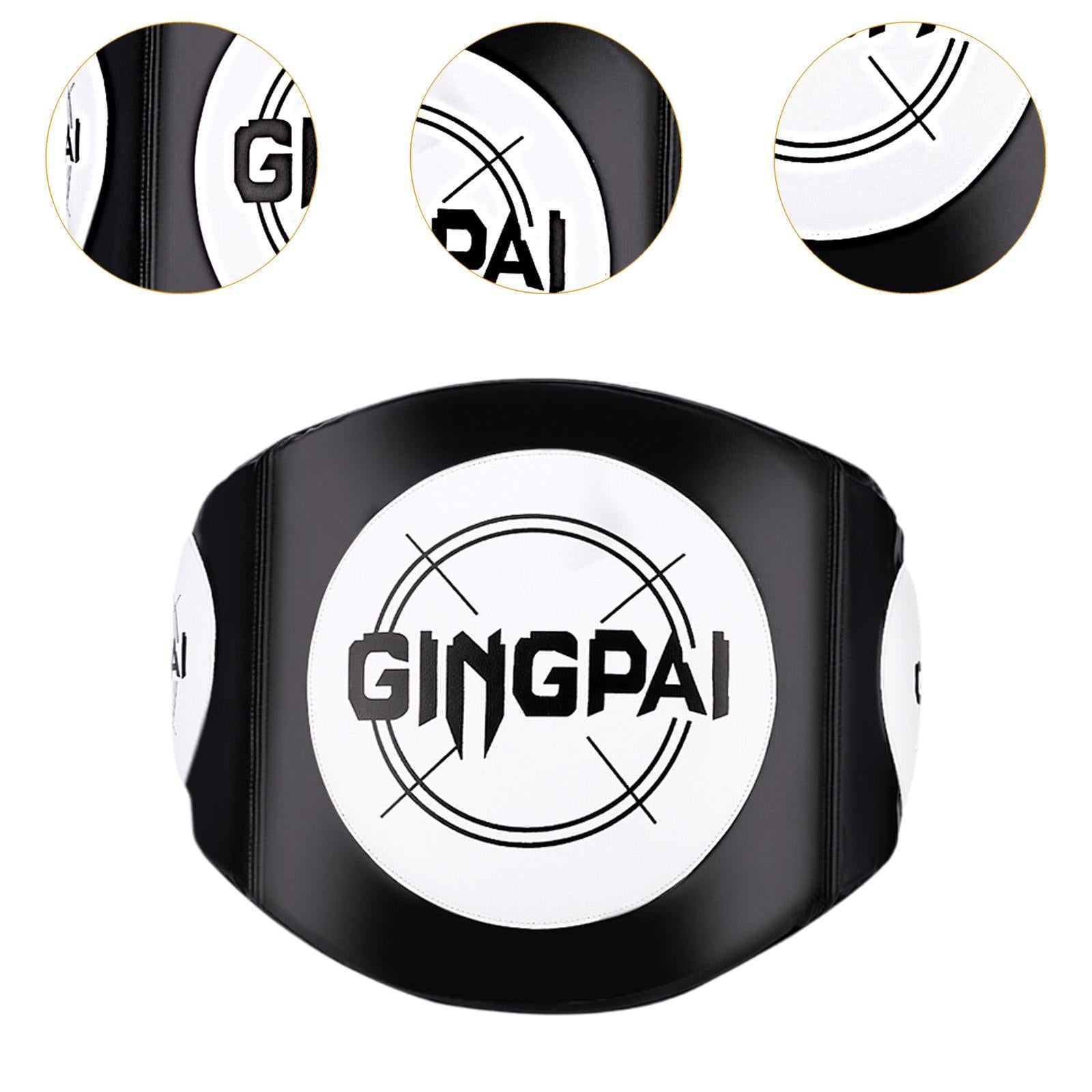 Boxing Body Protector Ergonomic Belly Pad for Kick Boxing Training Taekwondo white