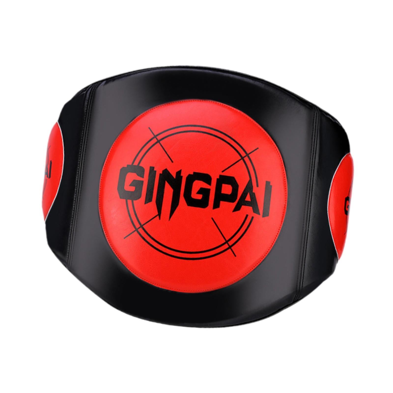 Boxing Body Protector Ergonomic Belly Pad for Kick Boxing Training Taekwondo red