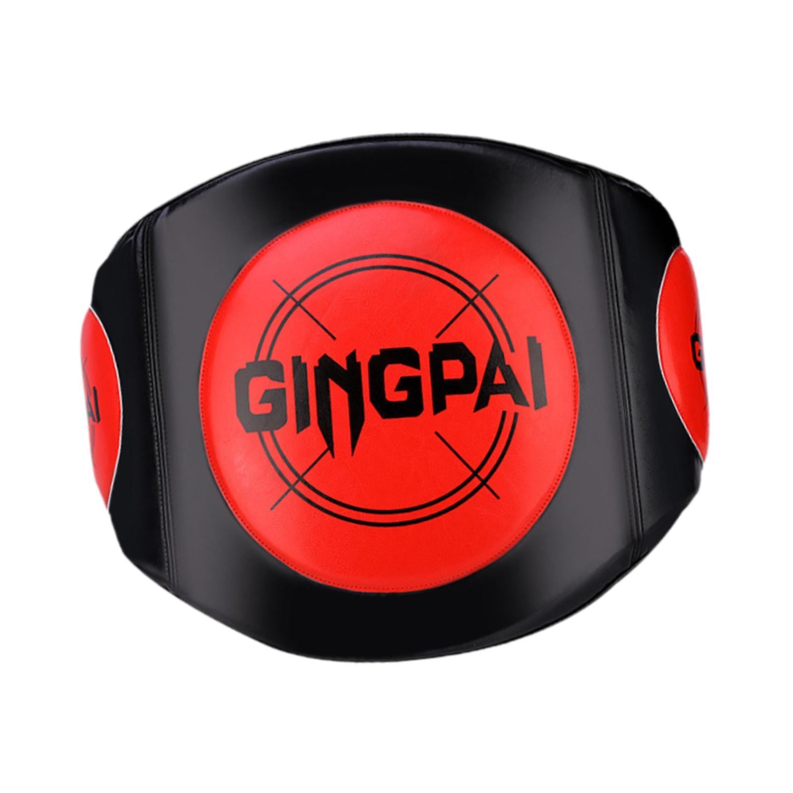 Boxing Body Protector Ergonomic Belly Pad for Kick Boxing Training Taekwondo red