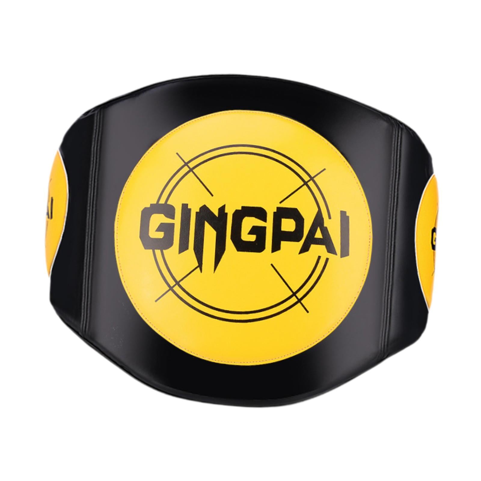 Boxing Body Protector Ergonomic Belly Pad for Kick Boxing Training Taekwondo yellow
