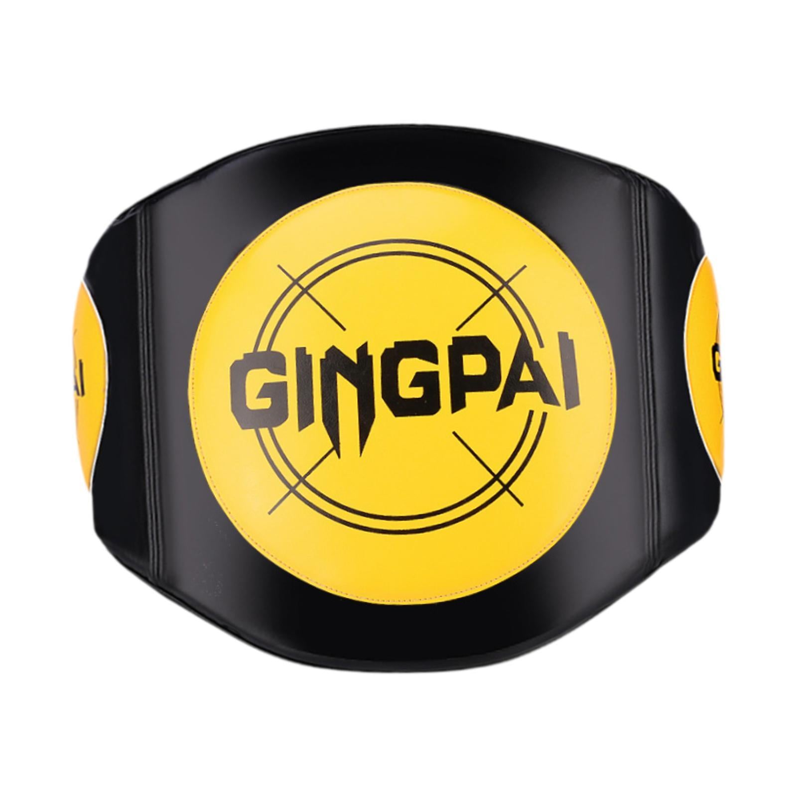 Boxing Body Protector Ergonomic Belly Pad for Kick Boxing Training Taekwondo yellow