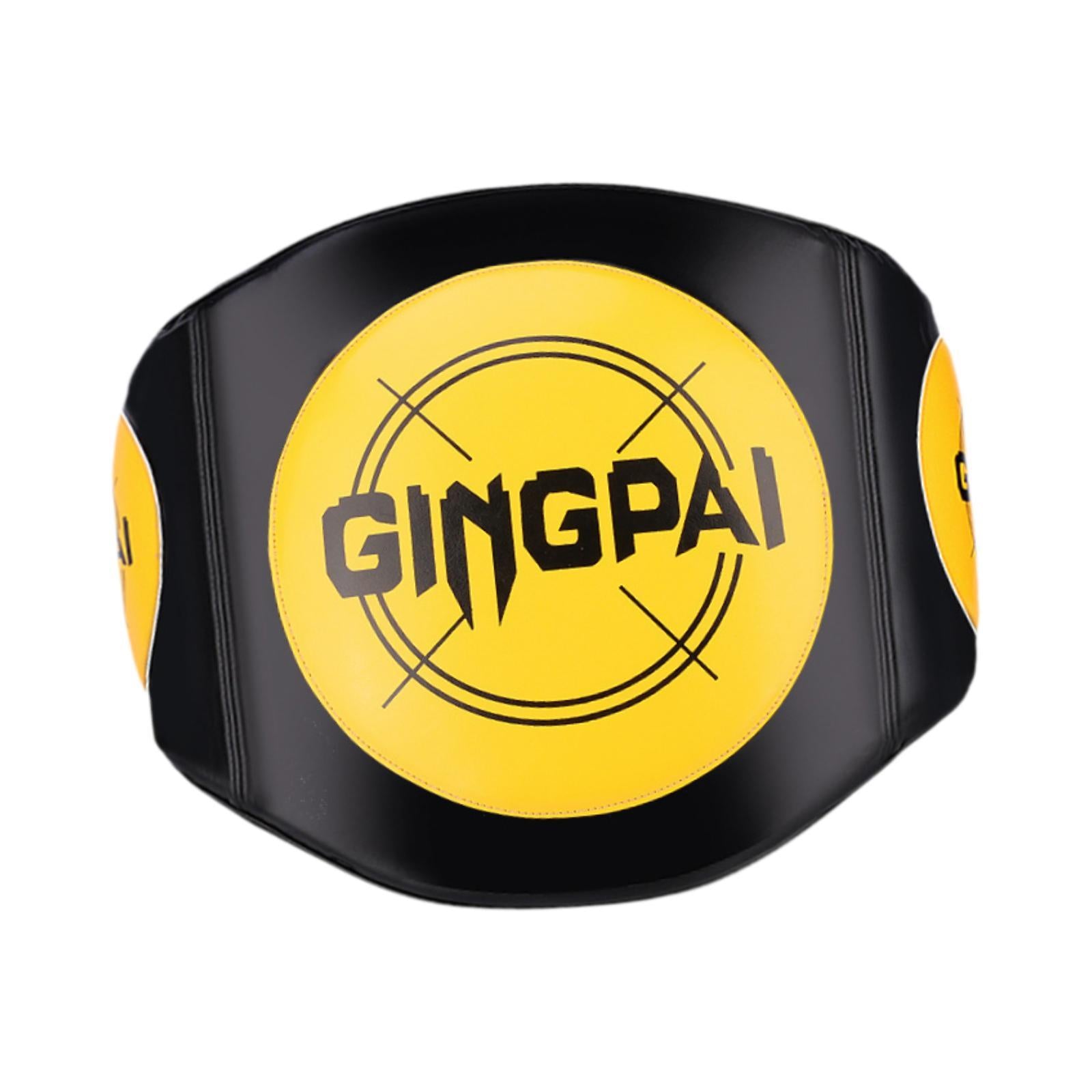 Boxing Body Protector Ergonomic Belly Pad for Kick Boxing Training Taekwondo yellow