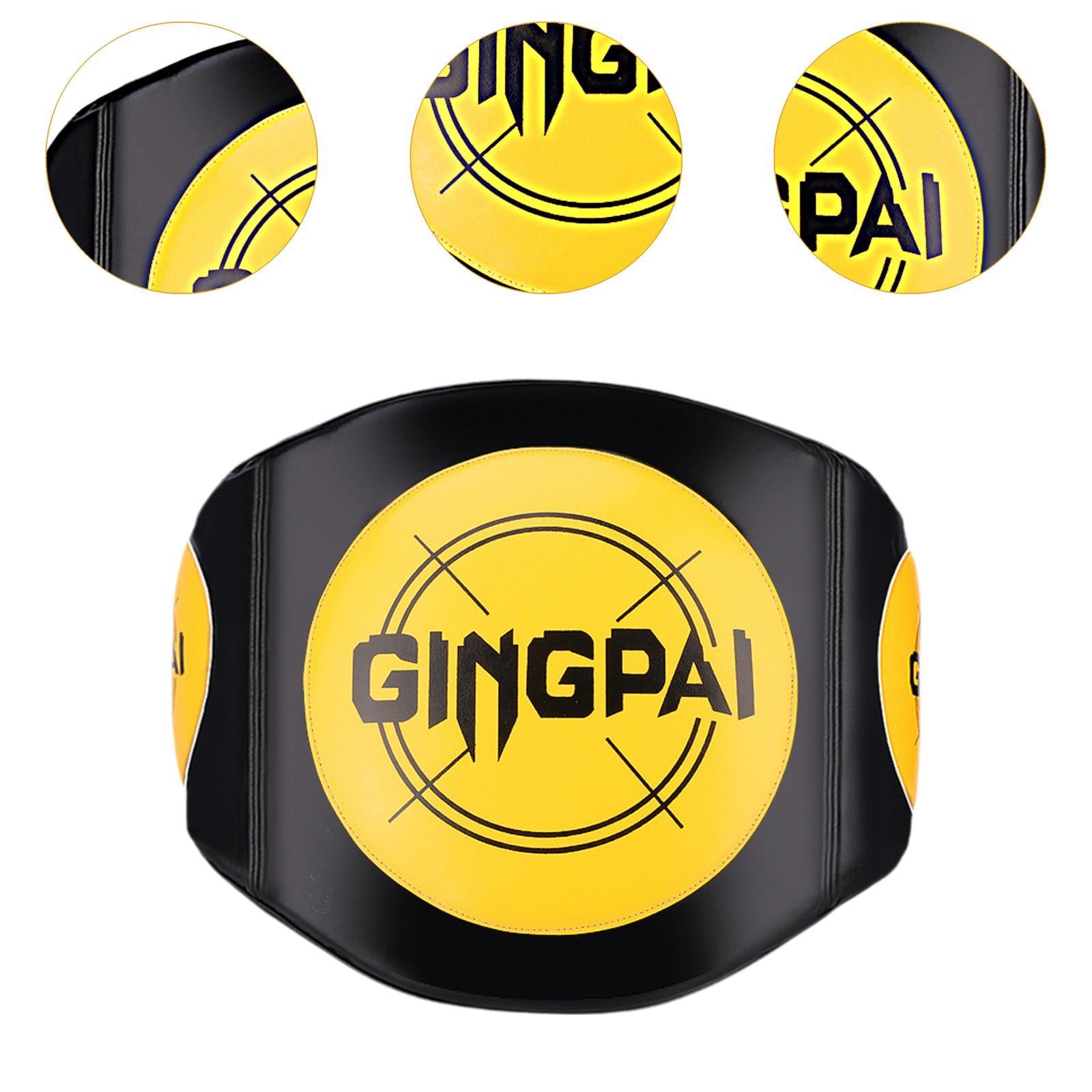 Boxing Body Protector Ergonomic Belly Pad for Kick Boxing Training Taekwondo yellow
