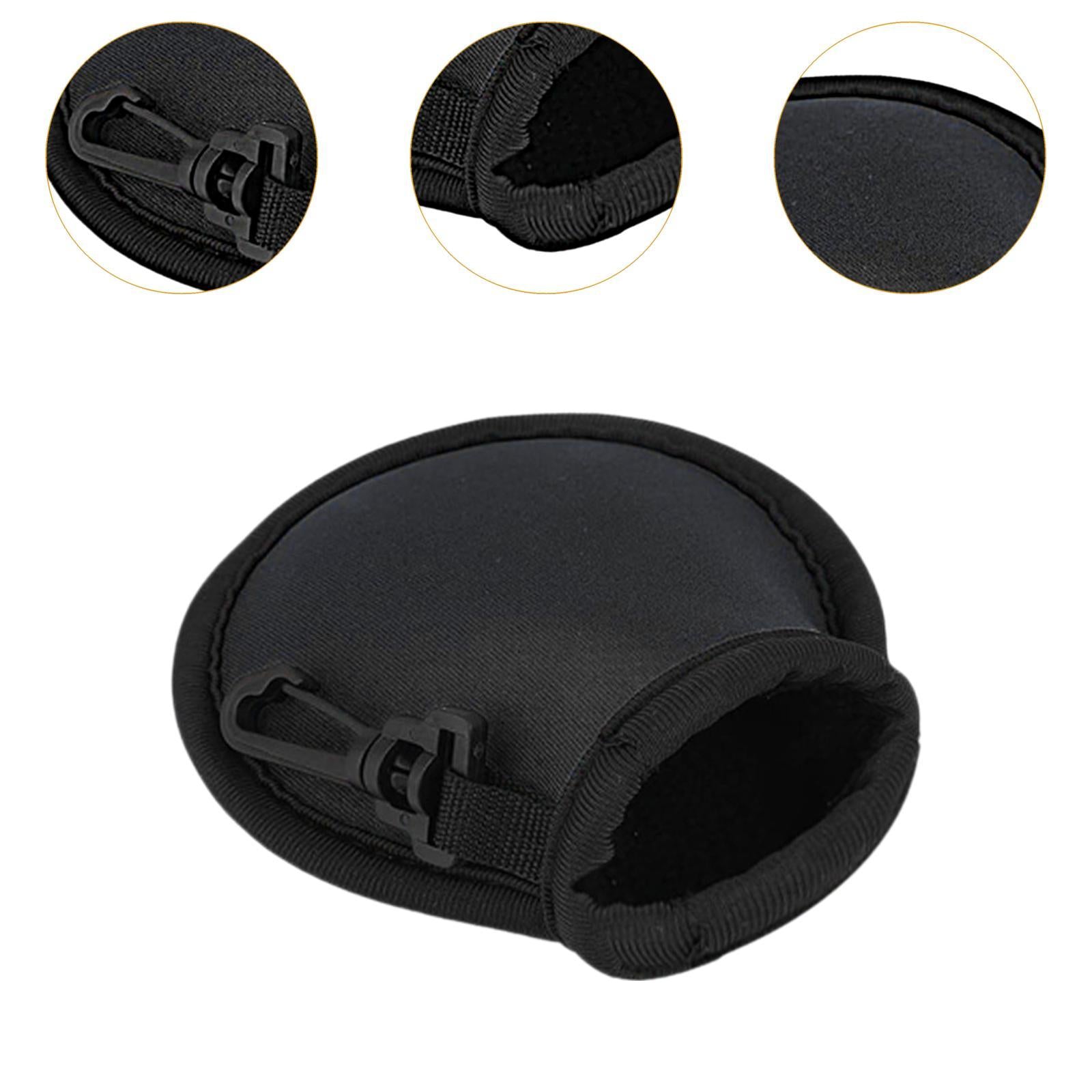 Golf Ball Washer Bag Neoprene Storage for Golf Course Exercise for Men Women black