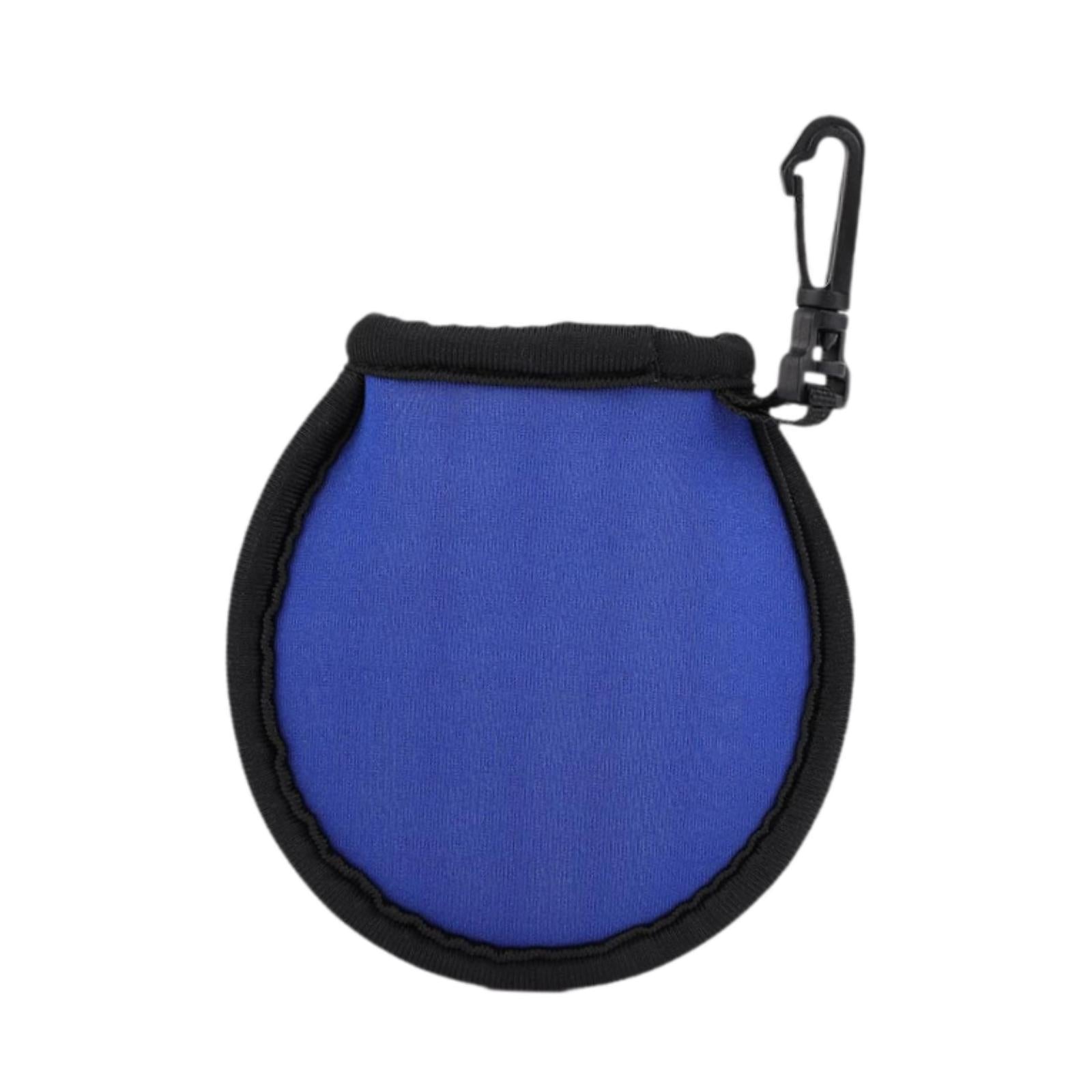 Golf Ball Washer Bag Neoprene Storage for Golf Course Exercise for Men Women blue
