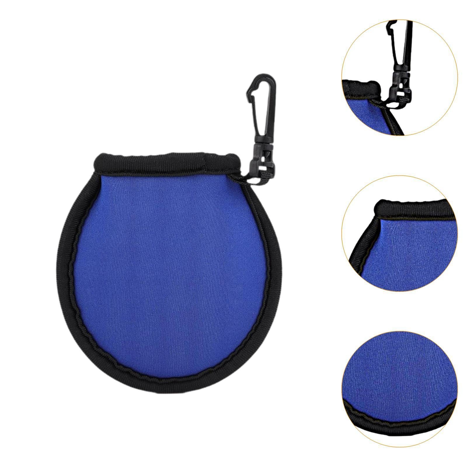 Golf Ball Washer Bag Neoprene Storage for Golf Course Exercise for Men Women blue