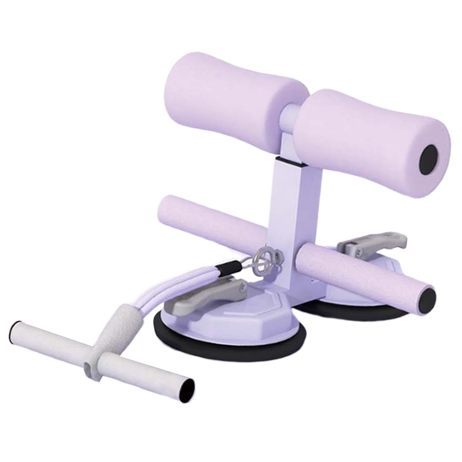 Sit up Bar Exercise Stand Adjustable Sit up Floor Holder for Gym Office Home purple