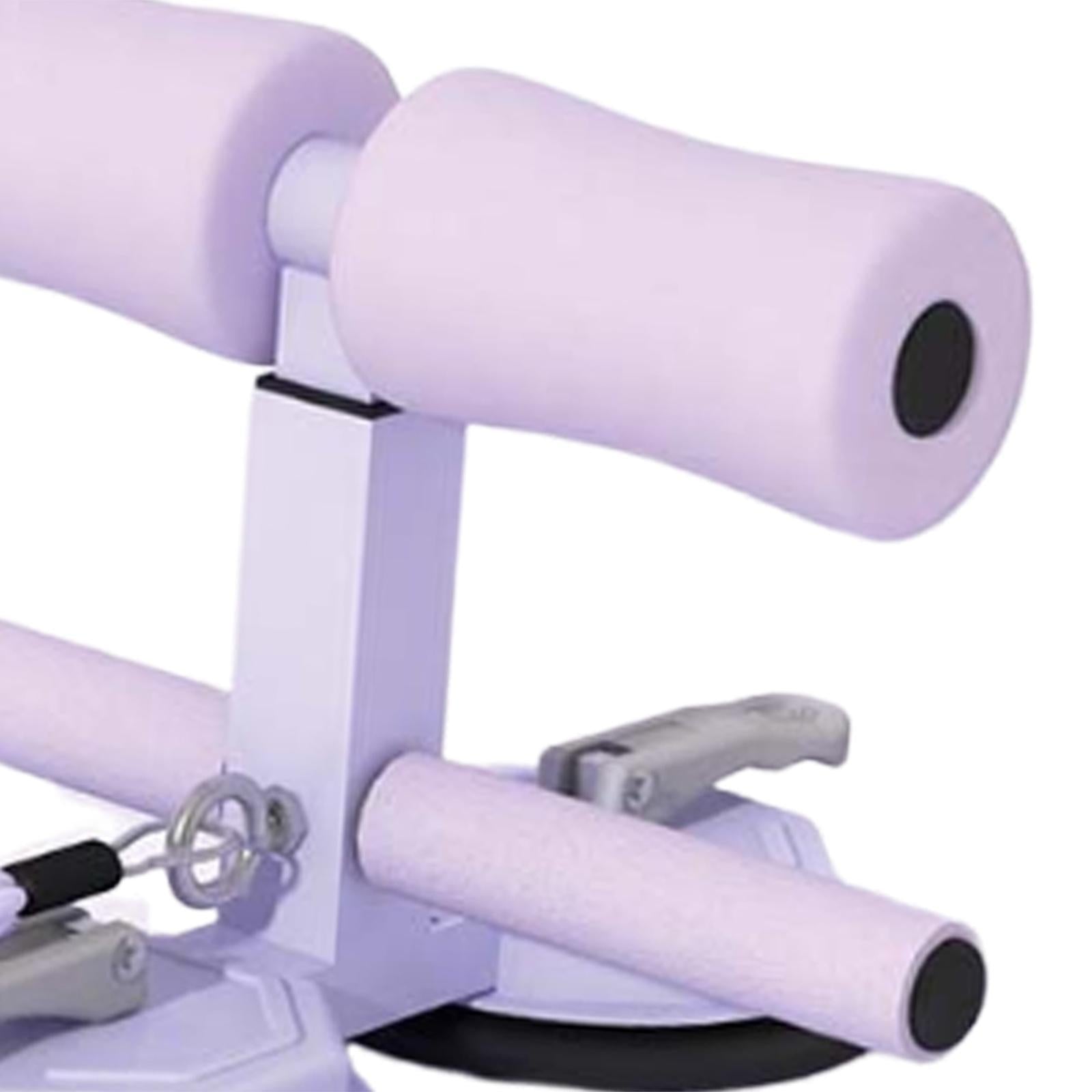 Sit up Bar Exercise Stand Adjustable Sit up Floor Holder for Gym Office Home purple