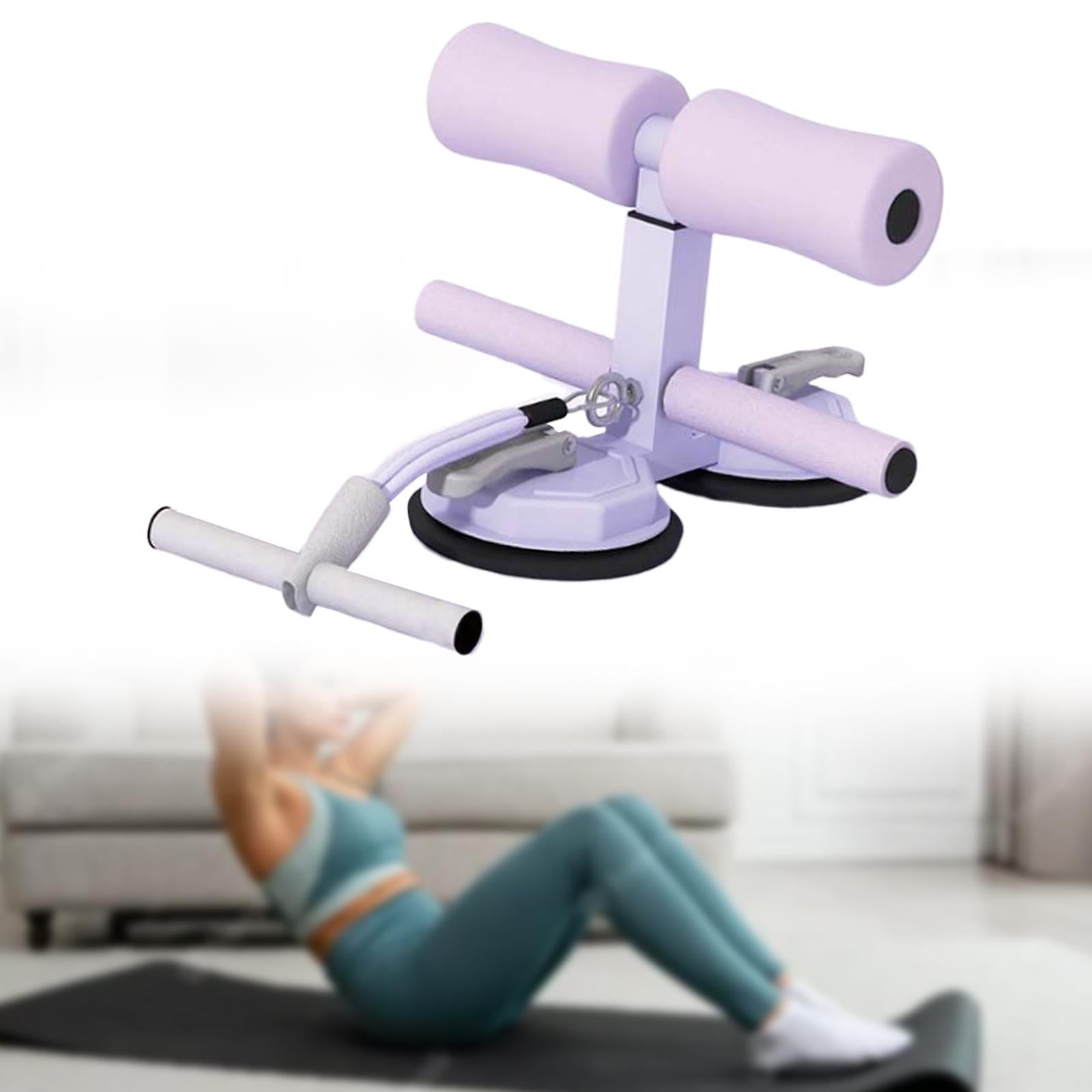 Sit up Bar Exercise Stand Adjustable Sit up Floor Holder for Gym Office Home purple