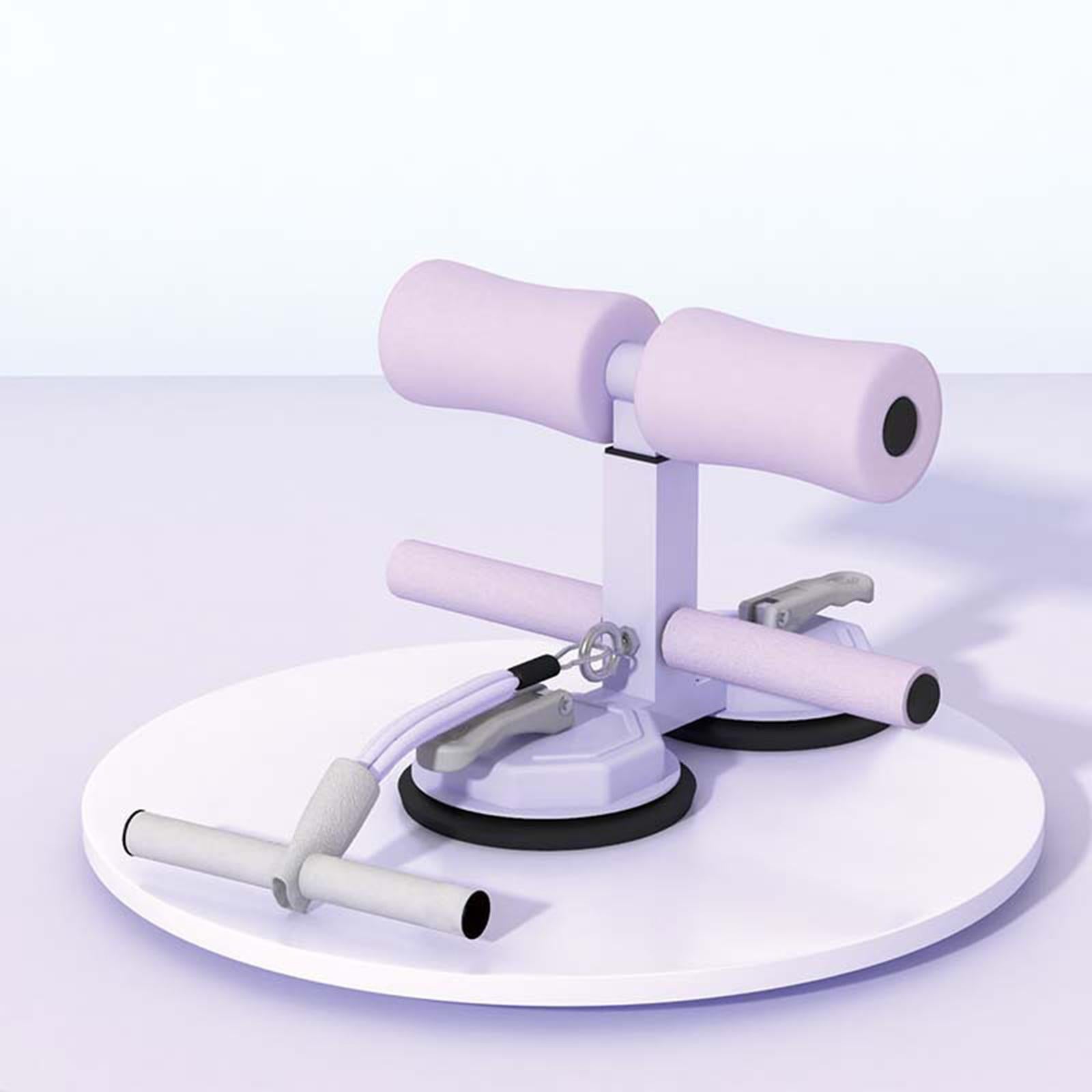 Sit up Bar Exercise Stand Adjustable Sit up Floor Holder for Gym Office Home purple