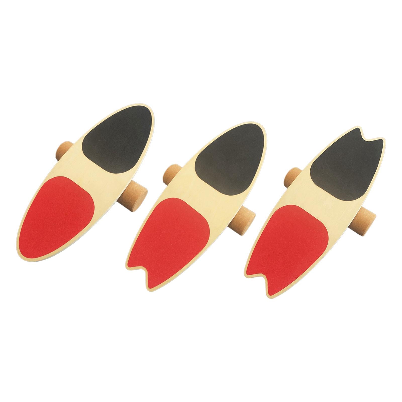 Wooden Balance Board Balancing Stability Tool for Improving Core Strength No Fork