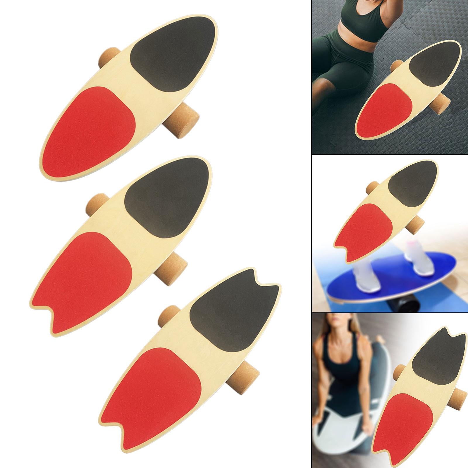 Wooden Balance Board Balancing Stability Tool for Improving Core Strength No Fork