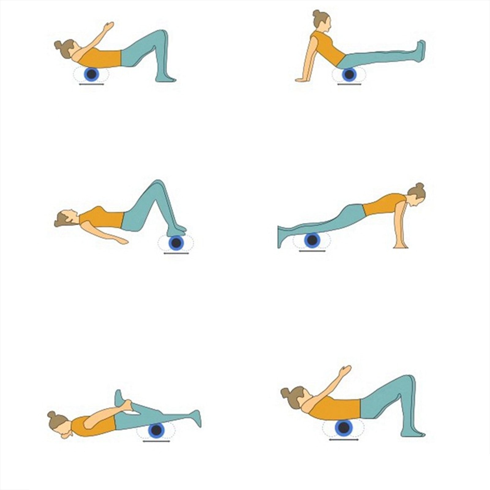 Wooden Balance Board Balancing Stability Tool for Improving Core Strength Forks At Both Ends