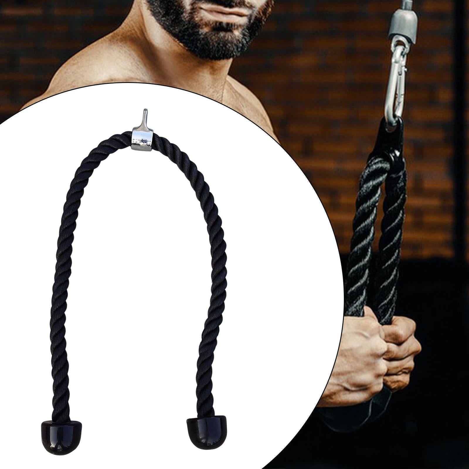 Tricep Rope Pull Down 55 Inches for Weight Lifting Workout Strength Training