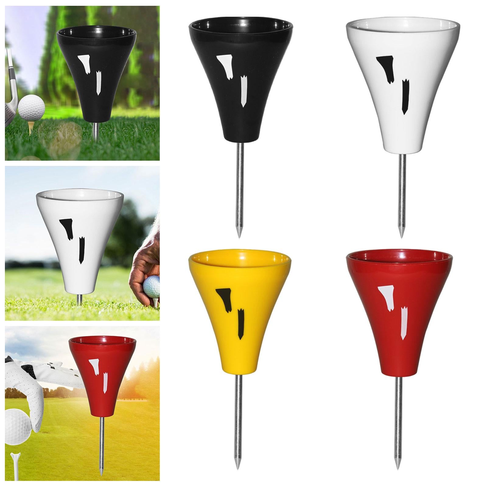 Golf Tee Holder Professional Unbreakable Improve Accuracy Practice Equipment black
