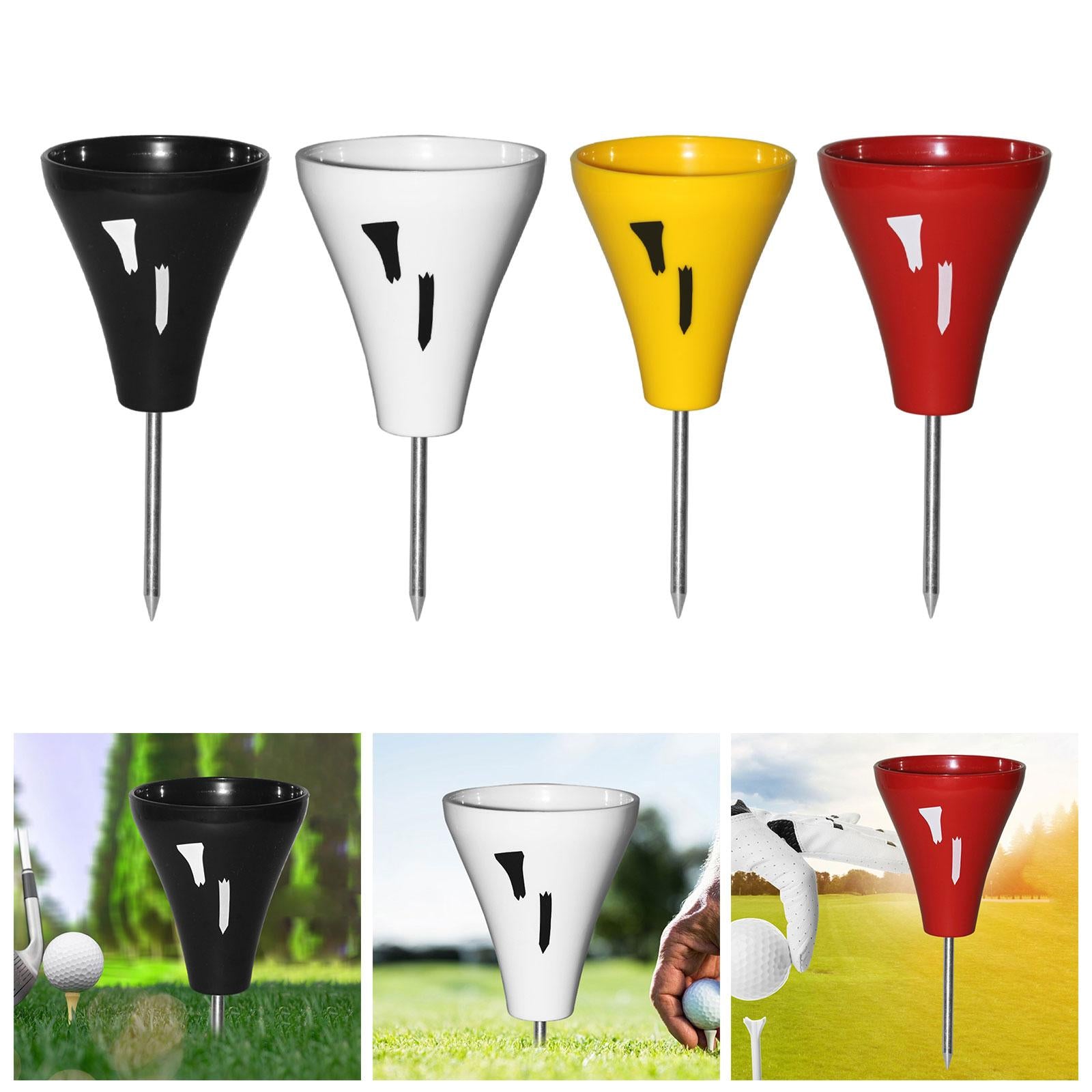 Golf Tee Holder Professional Unbreakable Improve Accuracy Practice Equipment black