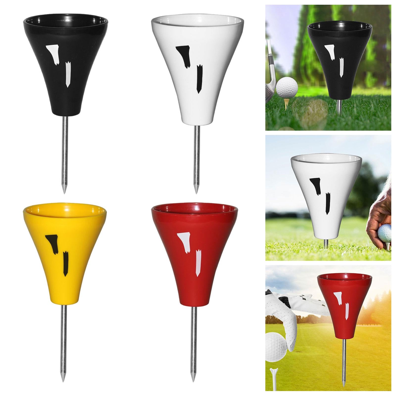 Golf Tee Holder Professional Unbreakable Improve Accuracy Practice Equipment black
