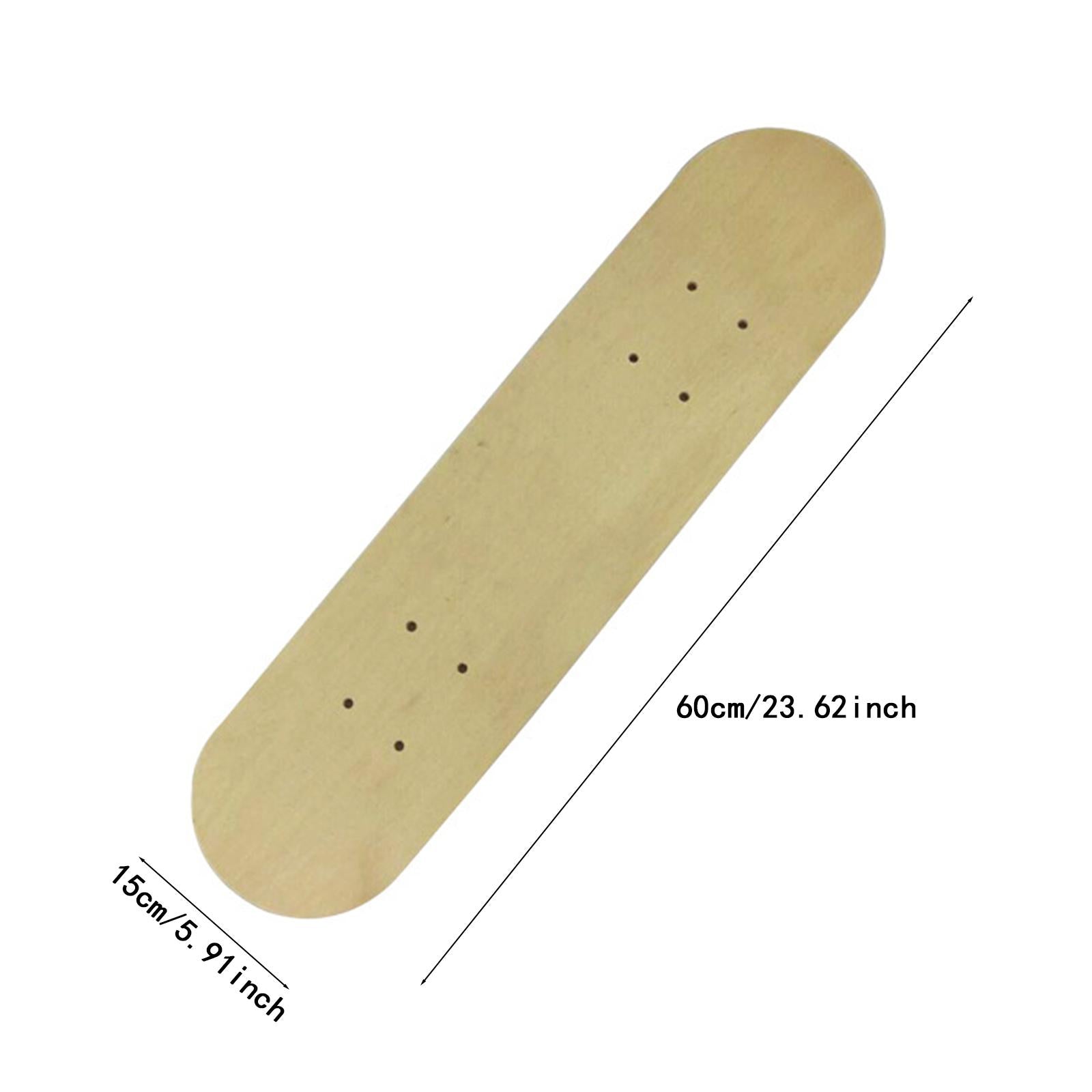 DIY Blank Skateboard Deck for Kids for Cruising Wall Decoration Coffee Table 60cmx15cm
