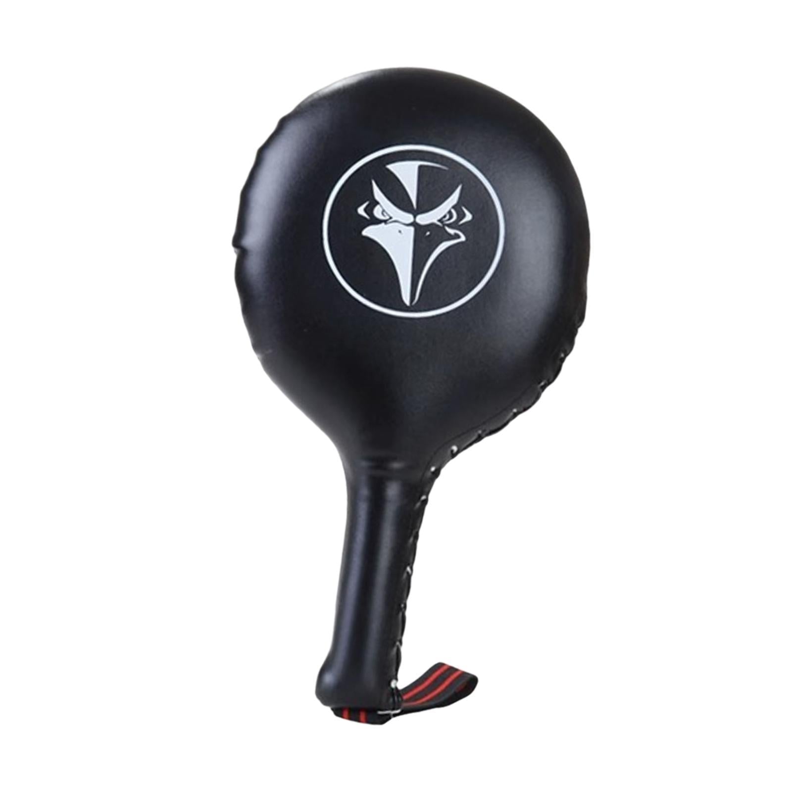 Boxing Target Paddle Punching and Striking Pad for Muay Thai Fitness Workout Black White