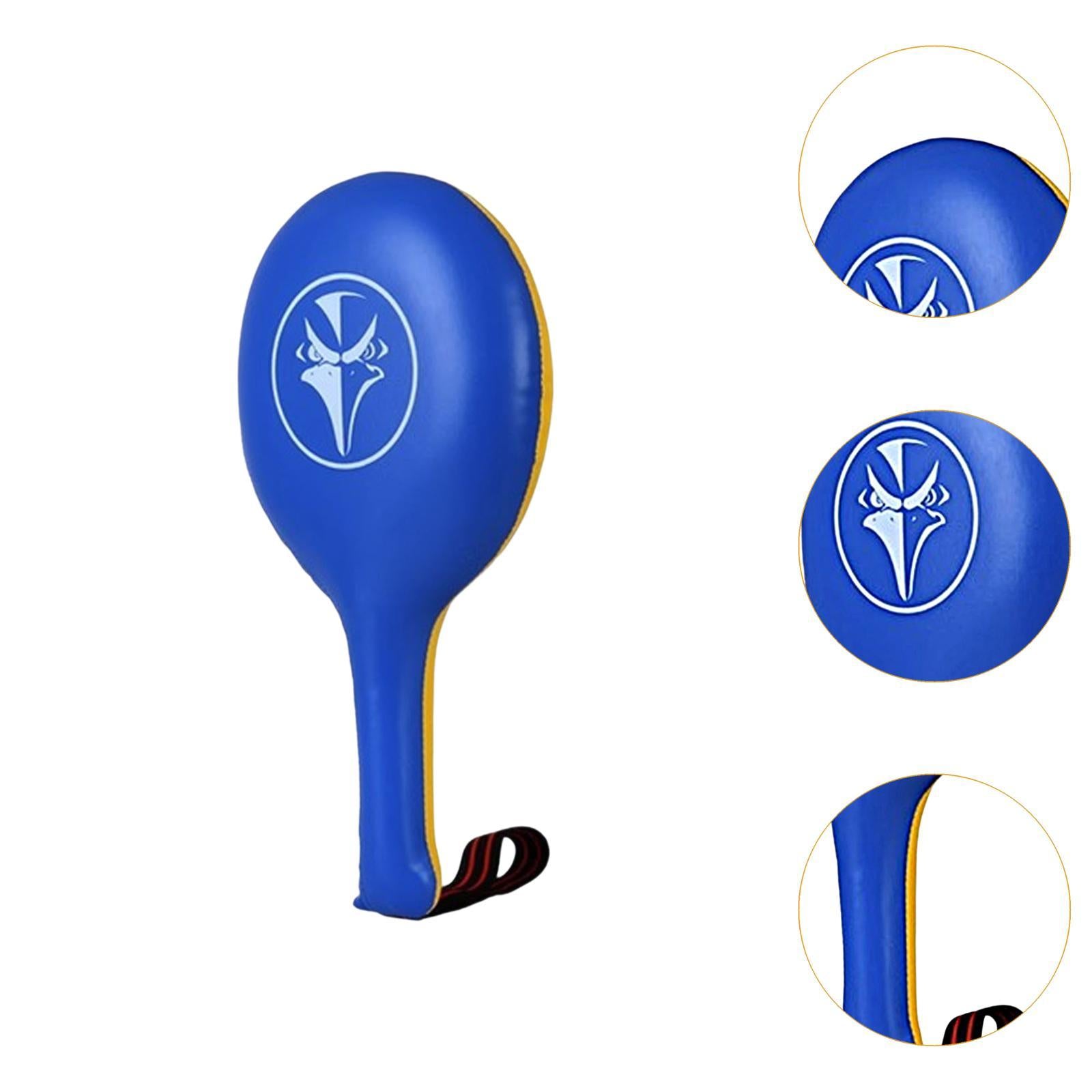 Boxing Target Paddle Punching and Striking Pad for Muay Thai Fitness Workout Yellow Blue