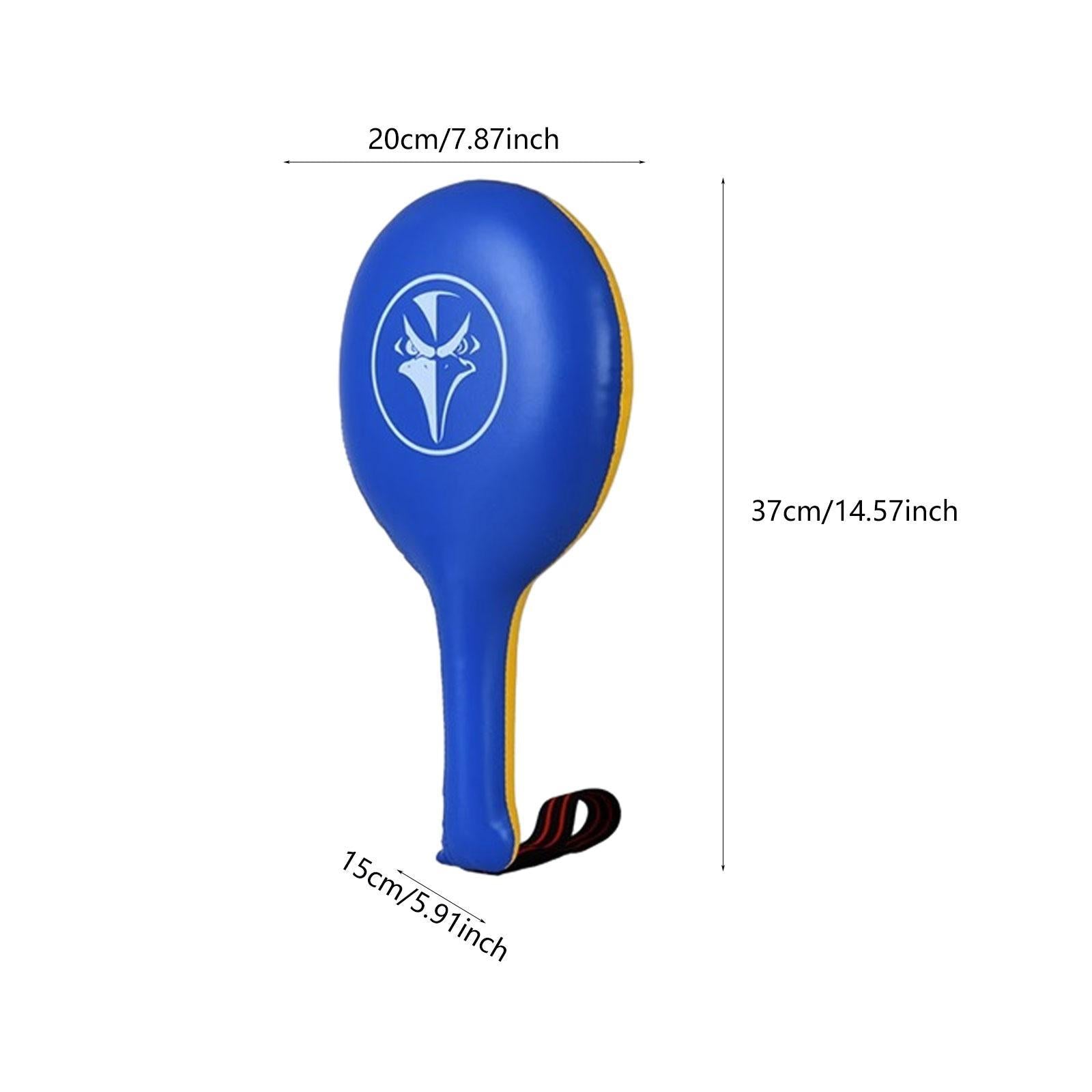 Boxing Target Paddle Punching and Striking Pad for Muay Thai Fitness Workout Yellow Blue