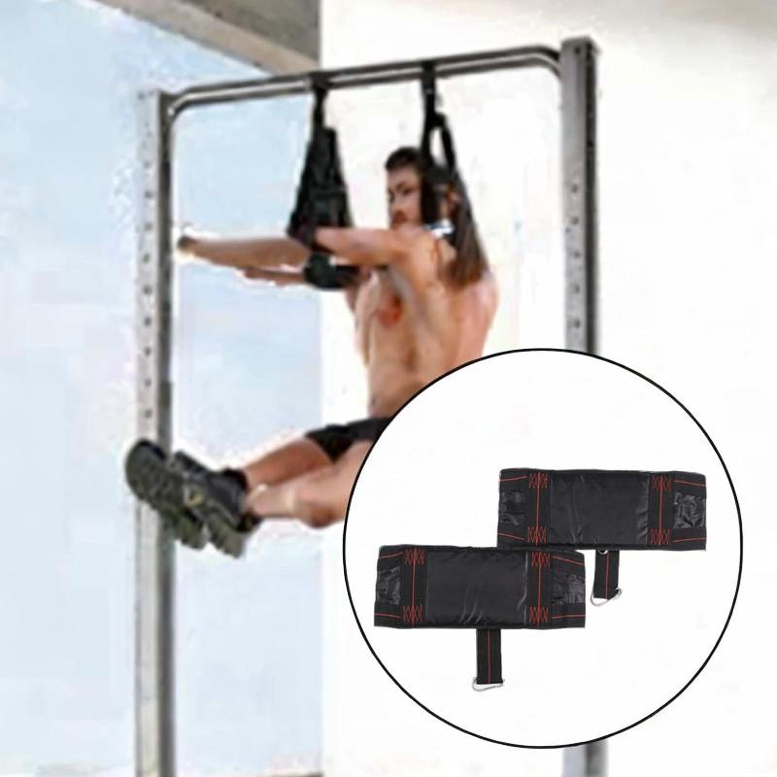 2x Hanging Ab Straps Practical Abdominal Training Belt for Training Home Gym