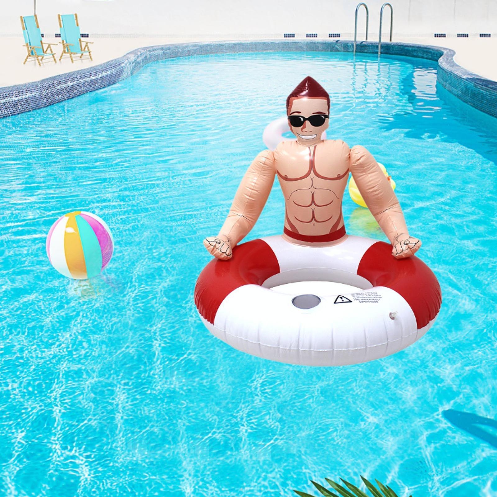 Inflatable Swimming Ring Novelty for Adults Beach Float for Beach Water Park