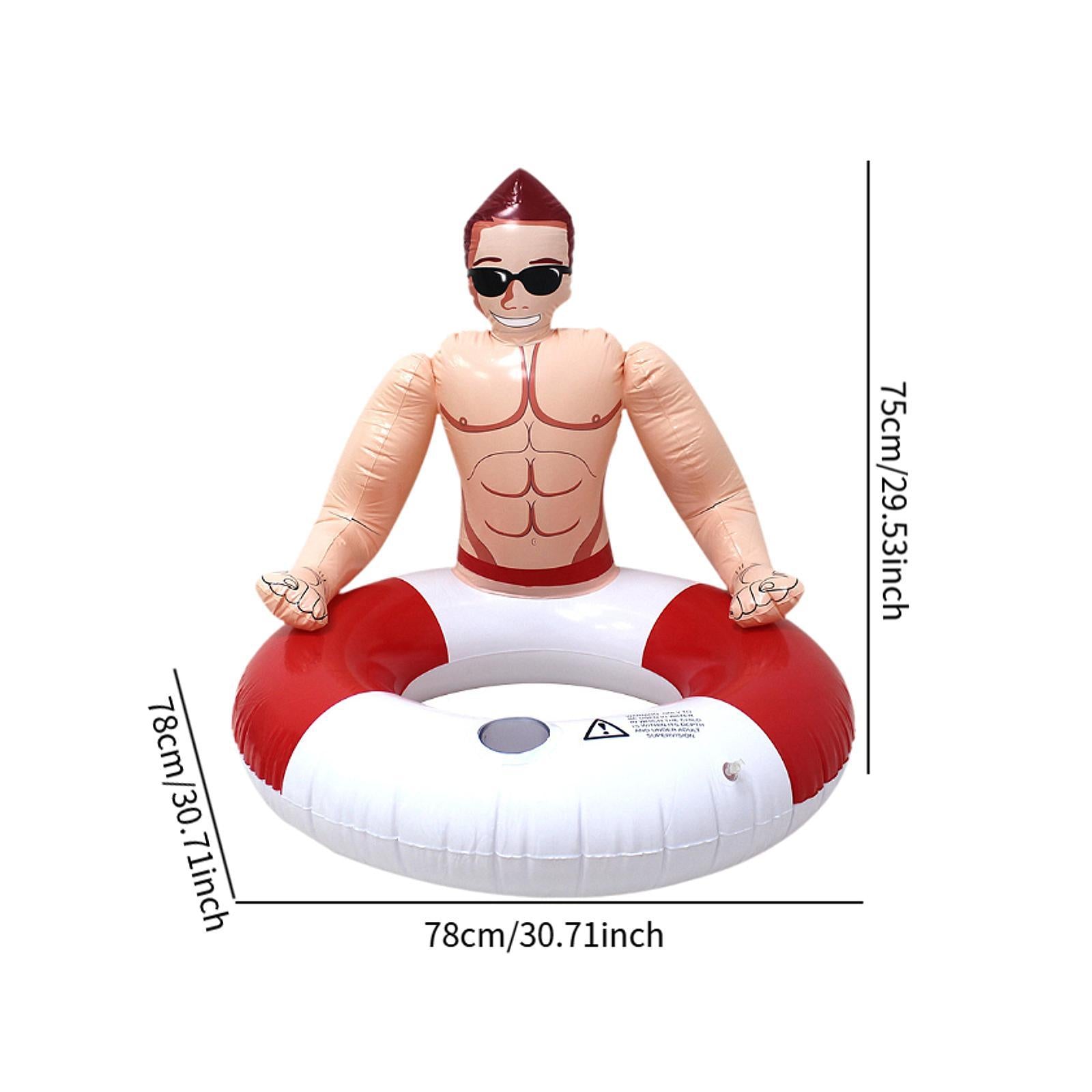Inflatable Swimming Ring Novelty for Adults Beach Float for Beach Water Park
