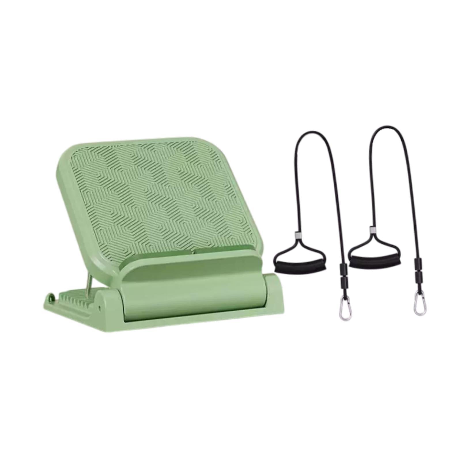 Calf Stretcher Replacement Adjustable Incline Board for Yoga Sports Home Gym Green with Drawcord