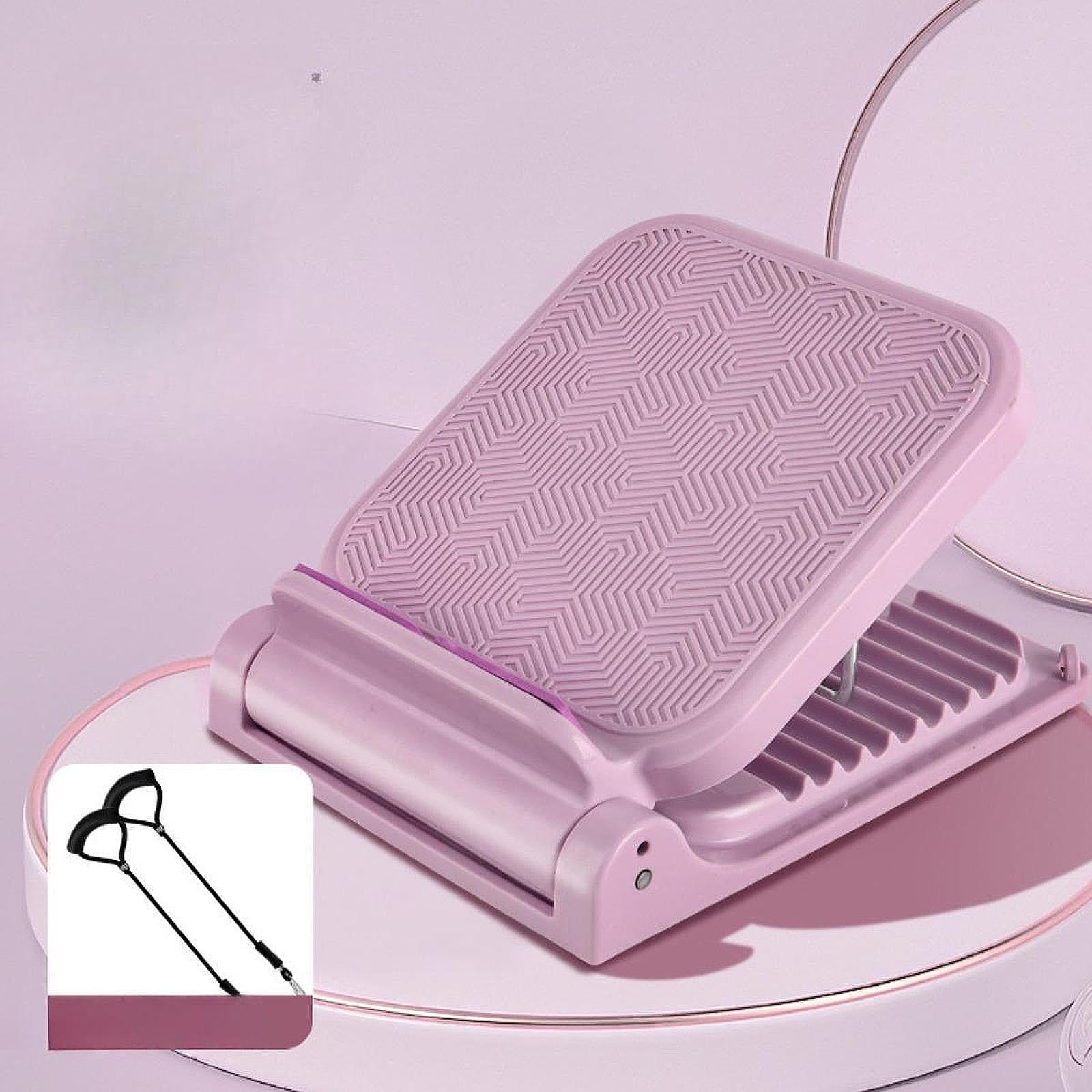 Calf Stretcher Replacement Adjustable Incline Board for Yoga Sports Home Gym Purple with Drawcord
