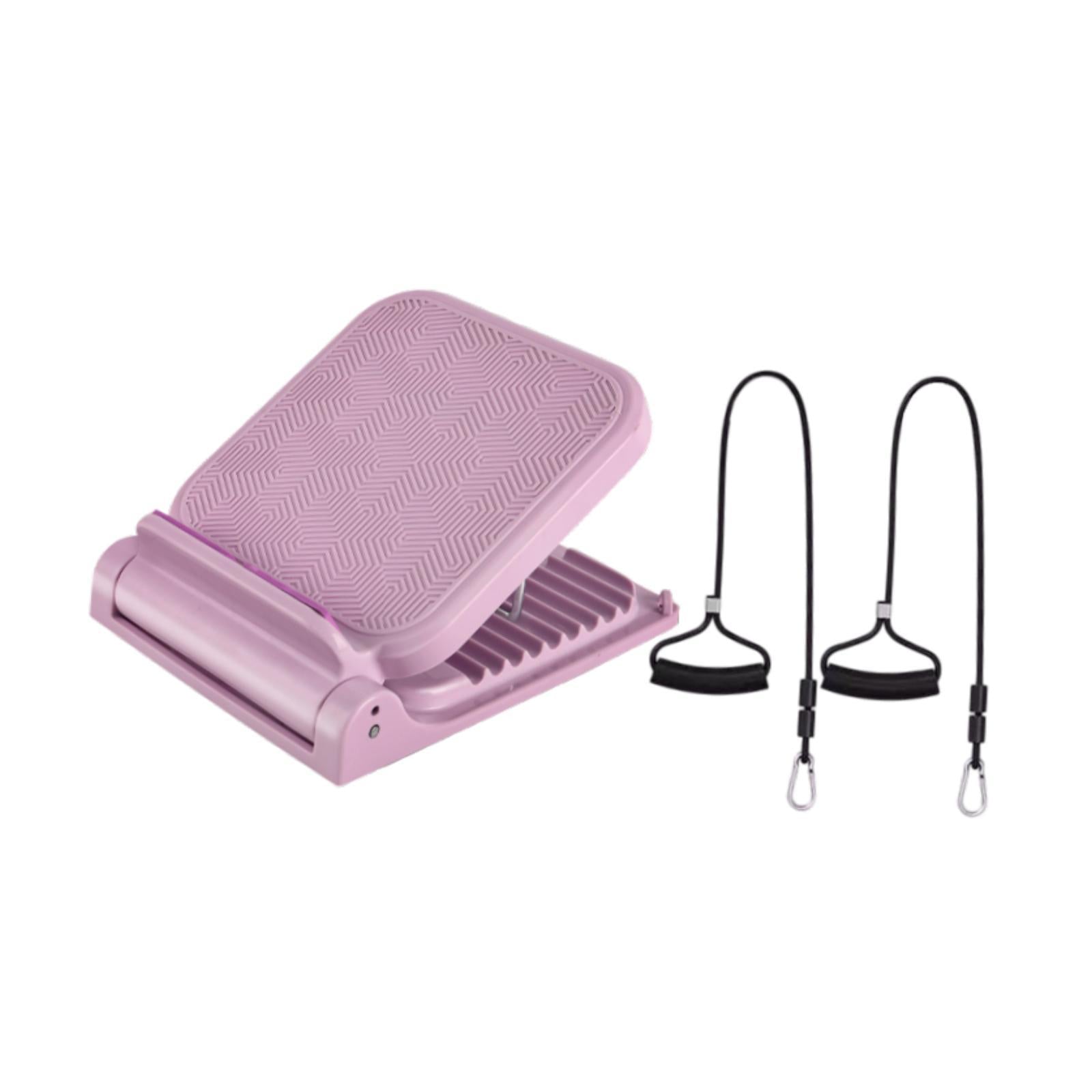 Calf Stretcher Replacement Adjustable Incline Board for Yoga Sports Home Gym Purple with Drawcord