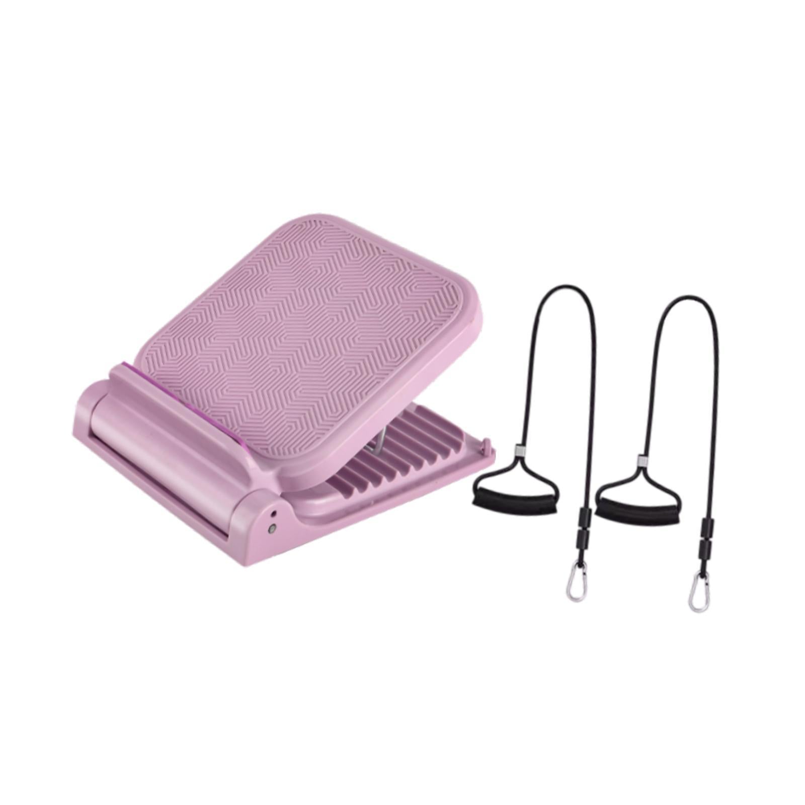 Calf Stretcher Replacement Adjustable Incline Board for Yoga Sports Home Gym Purple with Drawcord